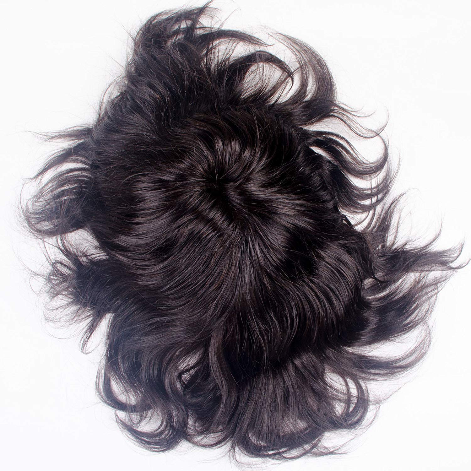 Majik Men 9x6 Human Hair Front Lace Wig - Natural Black Color with Free Hair Straightener, Comb, Wig Tape & Clips | Perfect for Cosplay, Daily Wear & Hair Loss Solutions