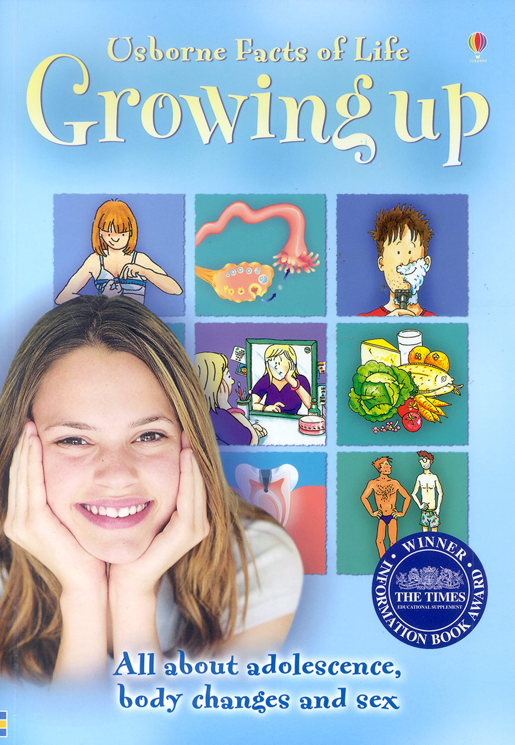 Usborne Facts of Life: Growing Up Book - All About Adolescence, Body Changes & Sex Education for Teens | Puberty Guide for Parents & Educators