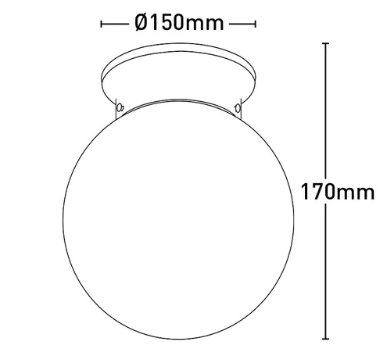 15cm Opal Sphere DIY Craft Kit - Satin Nickel Finish for Home Decor, Wedding Centerpieces & Gift Ideas