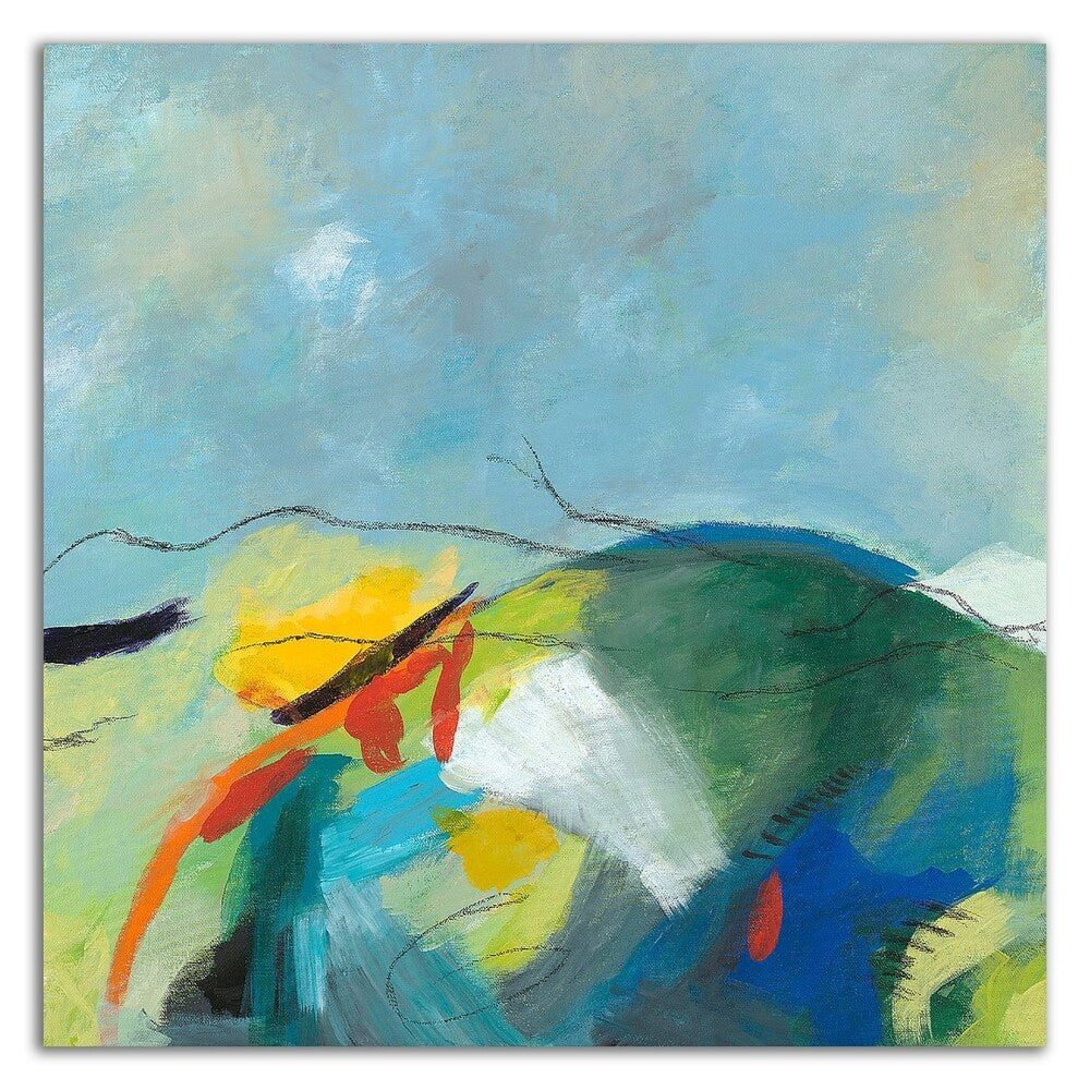 Alpine No. 2 Landscape Art Print by Jan Weiss - Premium Canvas Wall Art with Hanging Hardware - Perfect for Living Room, Bedroom & Office Decor