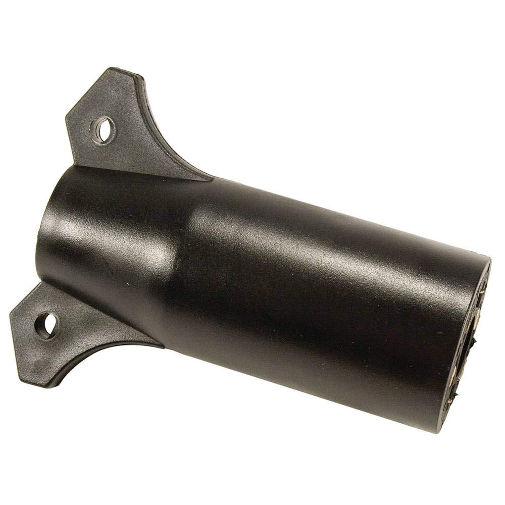 425-689 7 Blade to 6 Round RV Trailer Electric Adapter Converter - Heavy Duty Weatherproof for Outdoor Camping & Towing