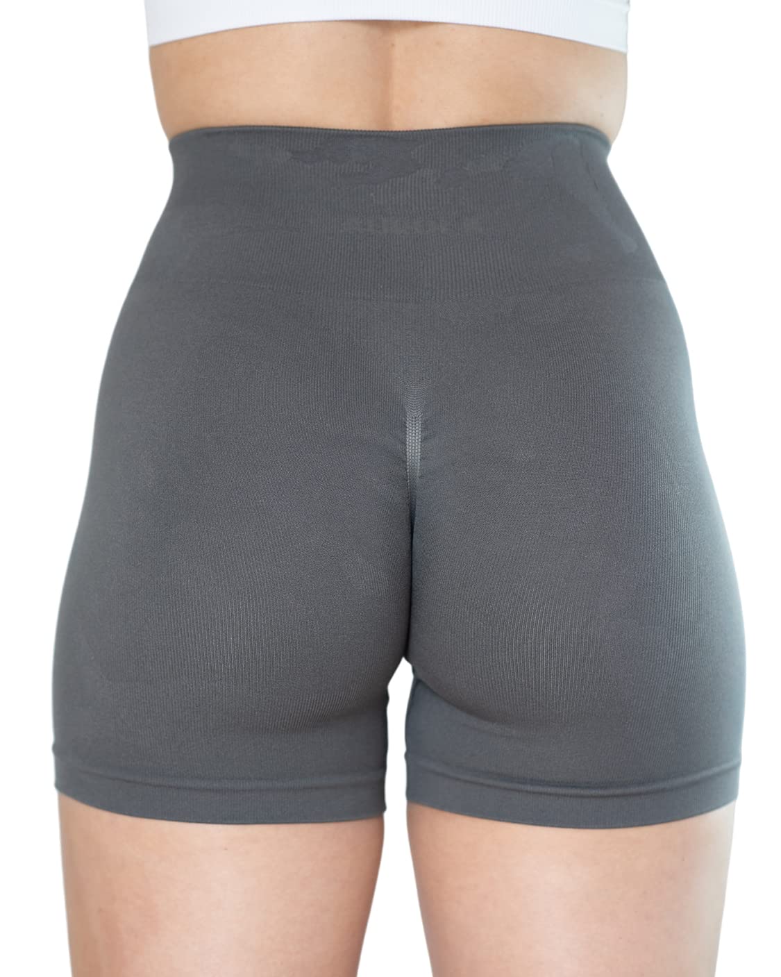 AUROLA Women's Seamless Camo Workout Shorts with Subtle Logo & Scrunch Design - Perfect for Yoga, Running & Gym