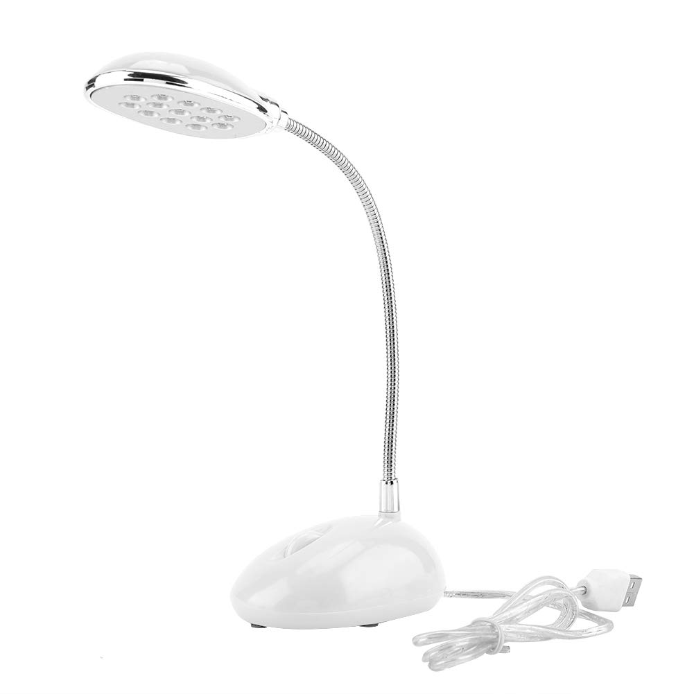 Leyeet Bright 13 Table Light - Ultra Lightweight Flexible USB Desk Lamp for PC & Workspace with 2 USB Ports | Perfect for Home Office, Gaming Setup & Nighttime Reading