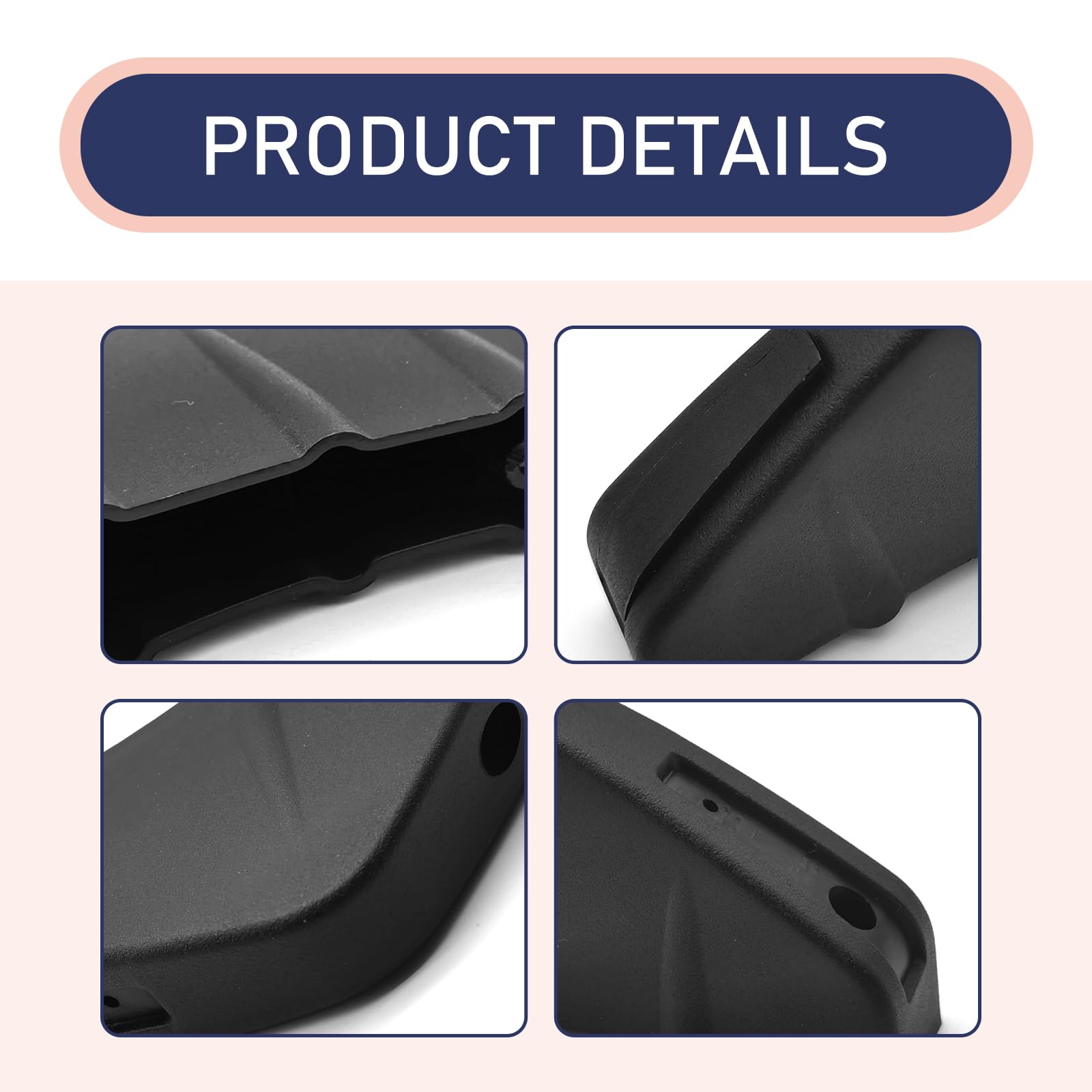 4 PCS Universal Car Lower Bumper Lip Diffuser - Waterproof Rear Splitter Spoiler Wing for SUV Truck Sedan | Durable Anti-Crash Protection & Stylish Decoration | Perfect for Street Racing, Car Shows & Daily Driving (Black)
