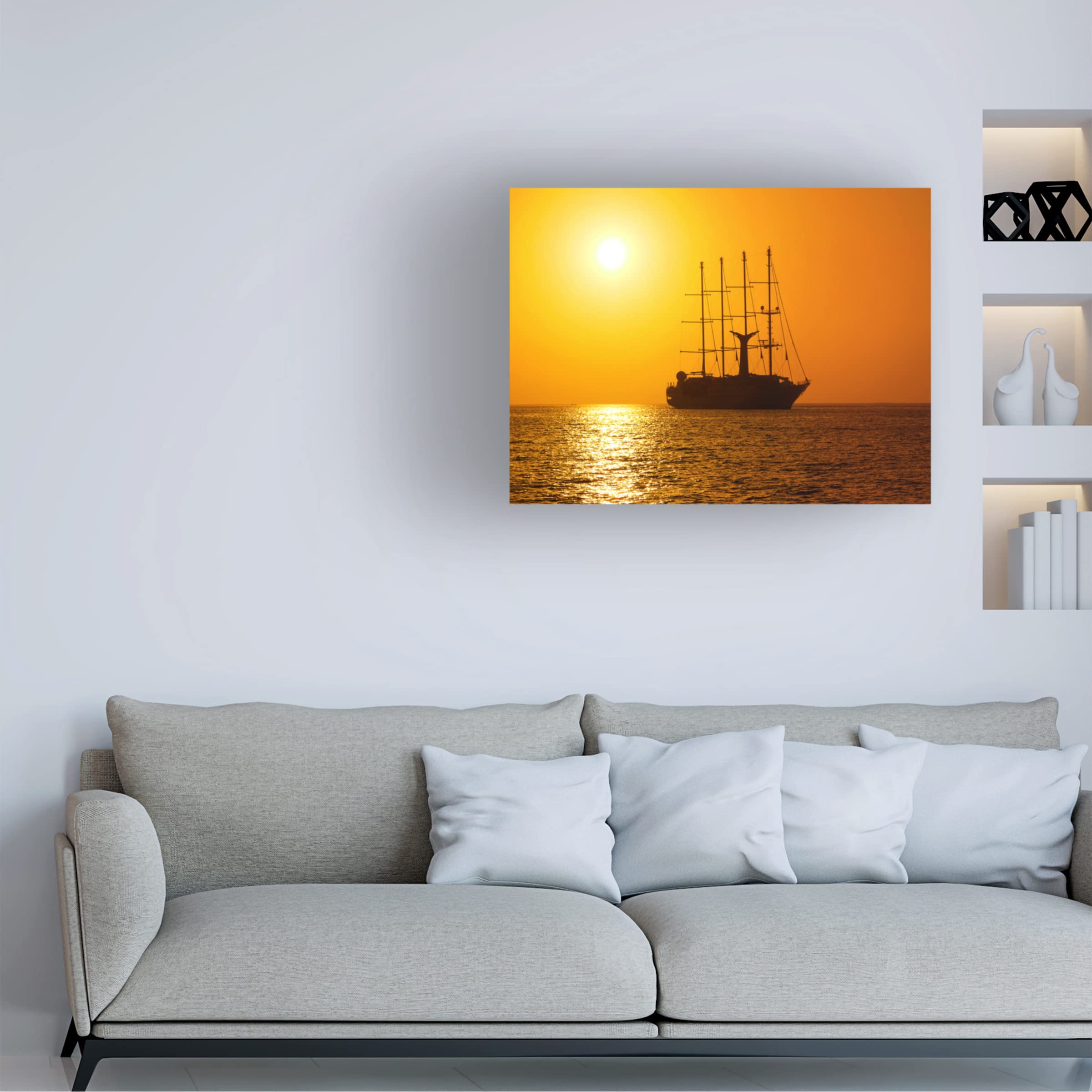 Ben Heine 'Long Journey' Canvas Wall Art - Handmade Modern Abstract Painting for Living Room, Bedroom & Office Decor