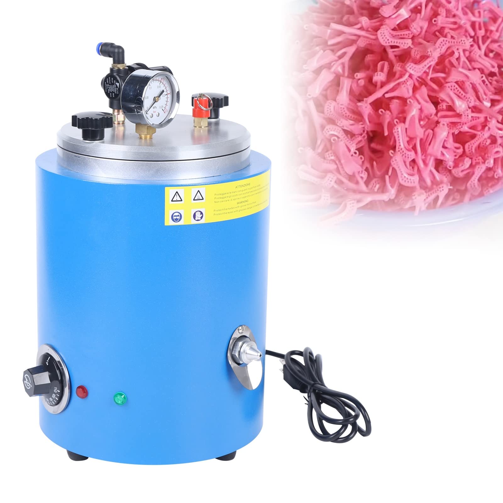 Professional 110V 500W Jewelry Wax Injection Machine - 2.2L Tank with Dual Nozzles for Precision Wax Casting | Perfect for Jewelry Making, Dental Labs & Small Batch Production