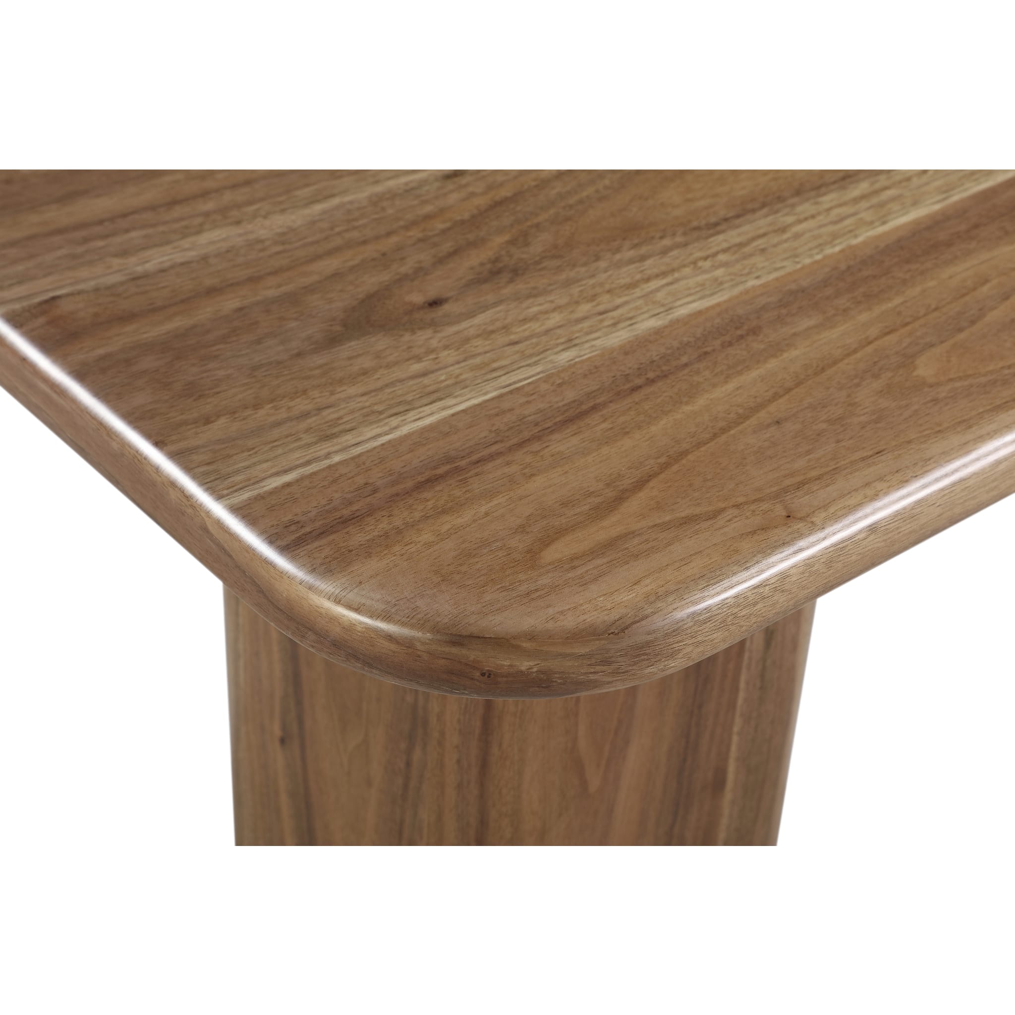 Juba Walnut End Table in Mongoose - Solid Wood Side Table for Living Room, Bedroom & Office - Modern Nightstand with Storage Shelf