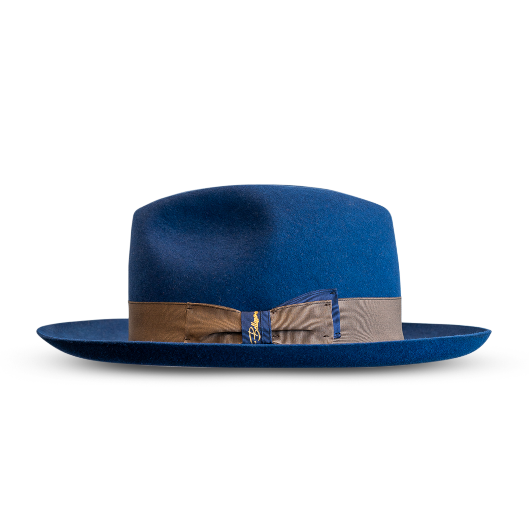 Bellissimo El Capo Fedora Hat for Men - Premium Sapphire Blue Wool Felt Fedora - Perfect for Casual Wear, Outdoor Events & Vintage Style Fashion