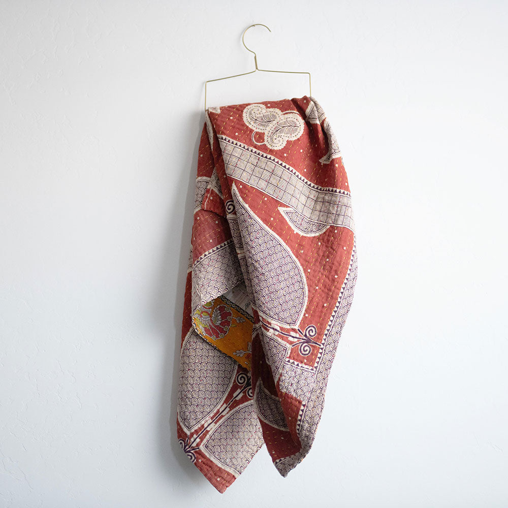 Soft Kantha Baby Blanket CB9068 - Handmade Cotton Swaddle Blanket for Newborns & Infants - Perfect for Nursery, Stroller, and Gift Giving