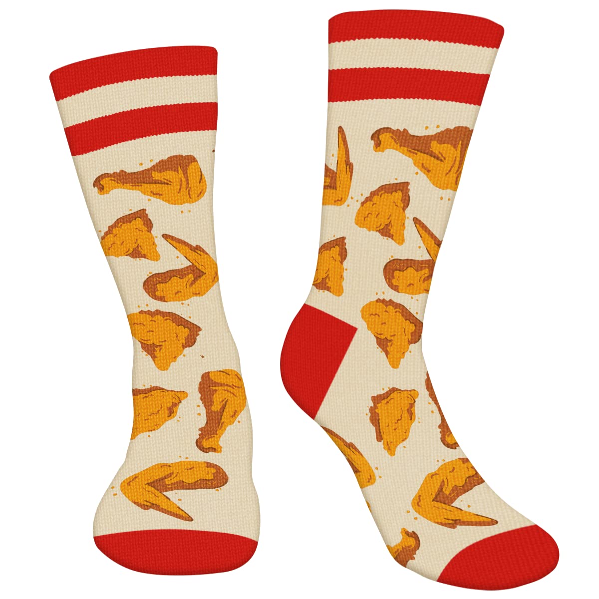 AGRIMONY Funny 3D Printed Socks for Men & Women - Novelty Dress Socks with Food Patterns - Perfect Gift for Teens & Adults - Great for Parties, Cosplay & Everyday Wear