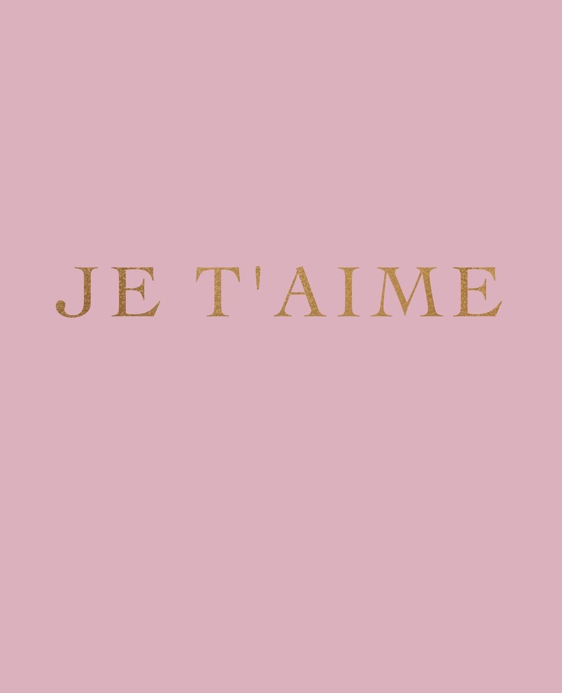 Je t'aime French Phrase Decorative Book for Home Styling - Coffee Table, Bookshelf & Desk Decor | Stackable Interior Design Book with Customizable Message | Perfect for Small Spaces, Living Rooms & Office Decor