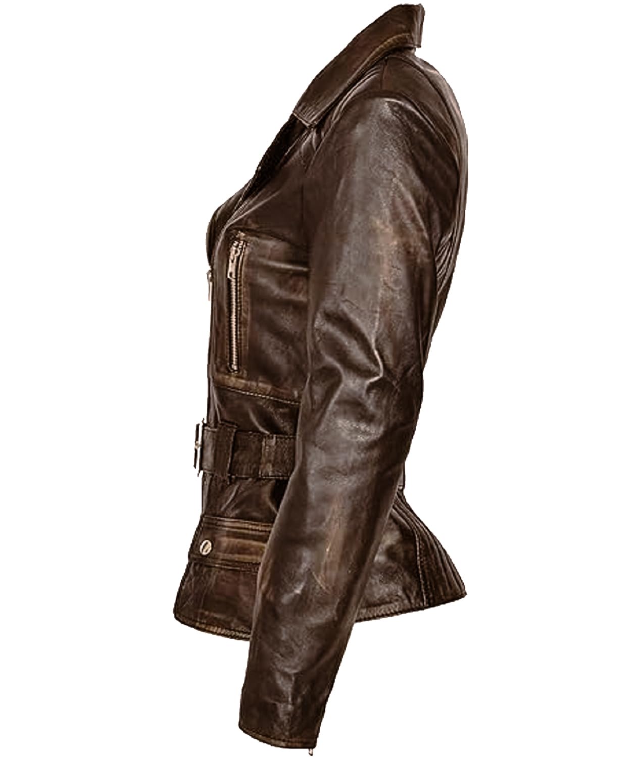 Genuine Lambskin Leather Jacket for Women - Classic Black Biker Jacket | Premium Motorcycle Jacket for Women | Stylish Outerwear for Riding, Travel & Everyday Wear
