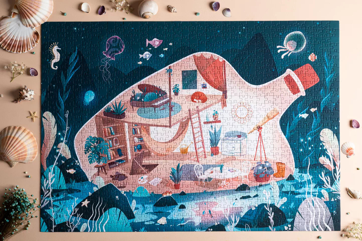 1,000 Piece Jigsaw Puzzle - Bulle d'Air Landscape Puzzle for Adults & Teens - Perfect for Family Game Night, Stress Relief & Home Decor