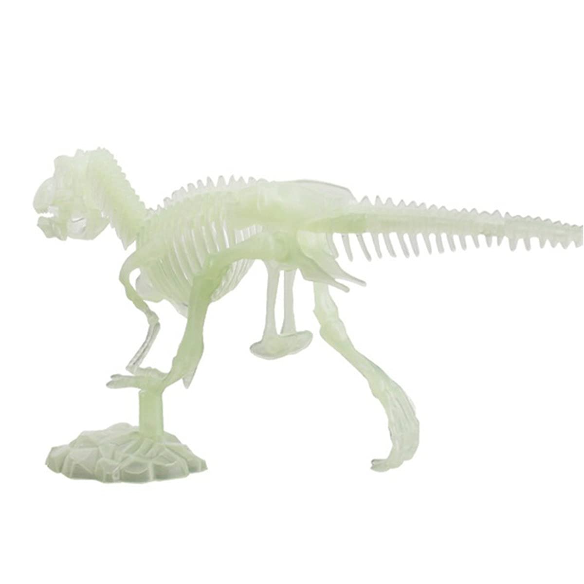 Glow in The Dark Halloween Skeleton Decor - Realistic Dinosaur Bones & Human Skeleton Model for Spooky Outdoor Halloween Party Decorations, Haunted House Props, Trick or Treat Displays, and Hocus Pocus Themed Events
