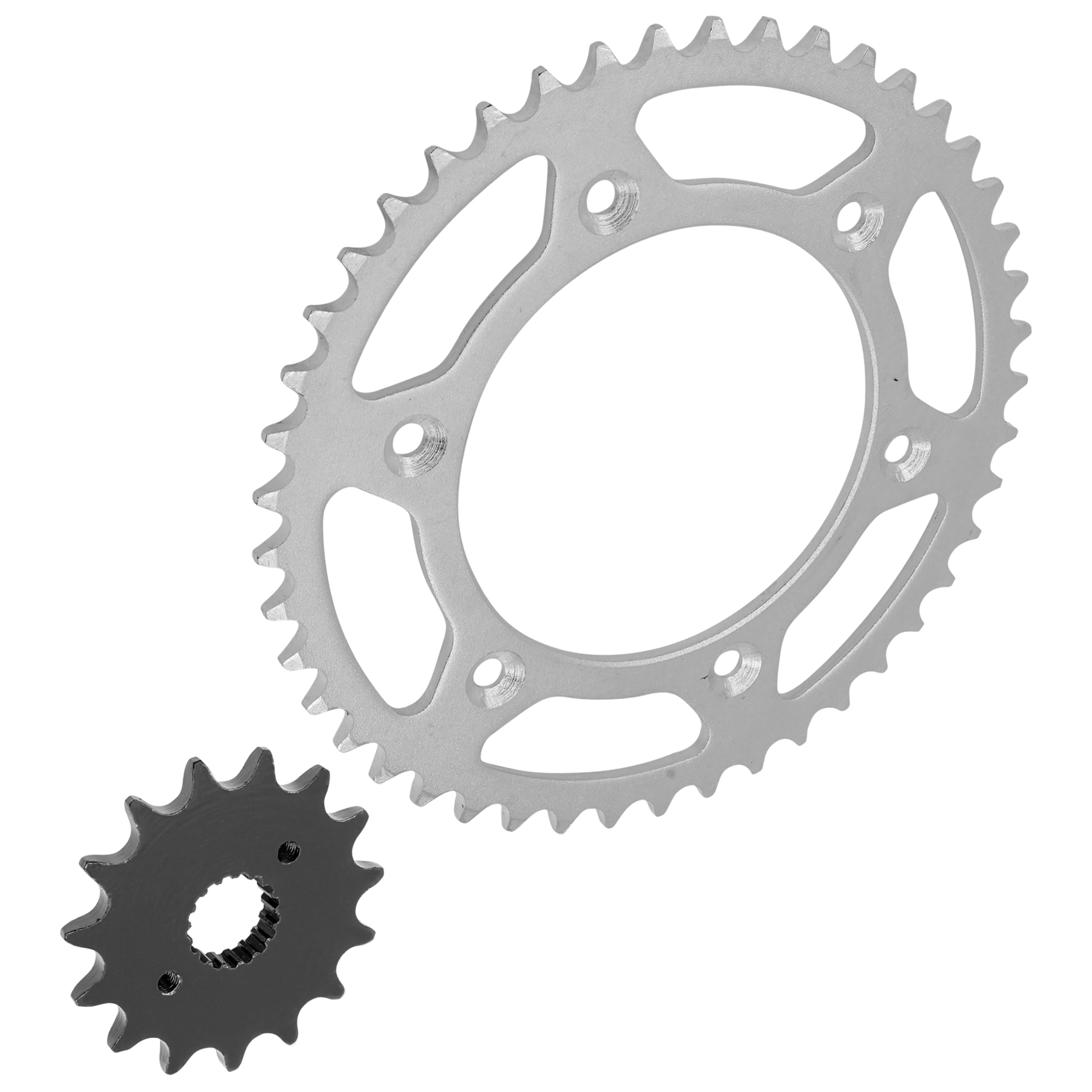 Caltric Front & Rear Sprockets Kit for Honda XR400R XR-400R 400R (1996-2004) - Durable Motorcycle Drive Sprockets for Off-Road & Trail Riding Adventures