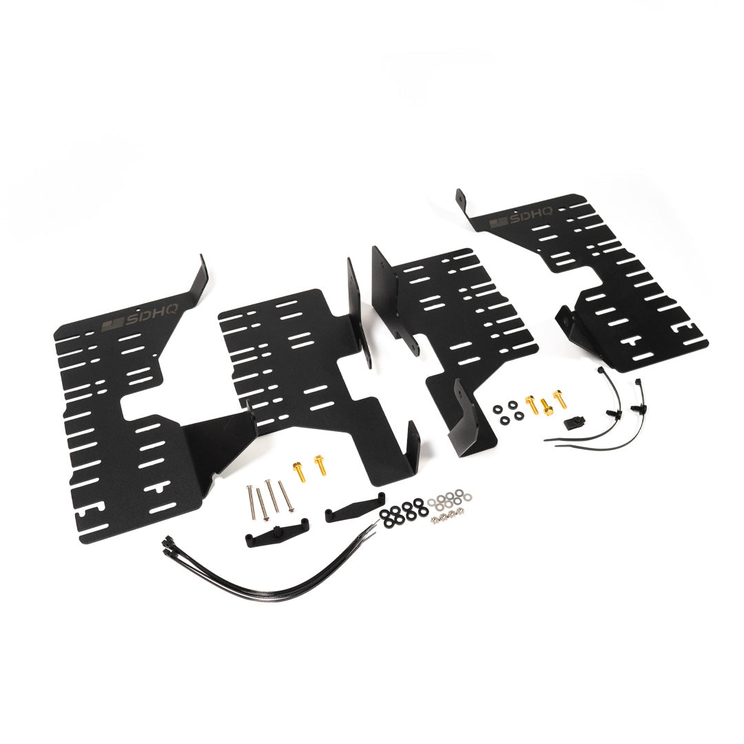 2022-2024 Toyota Tundra & Sequoia SDHQ Built Behind the Grille LED Light Bar Mount Kit - Off-Road Lighting Accessories for Night Driving & Adventure