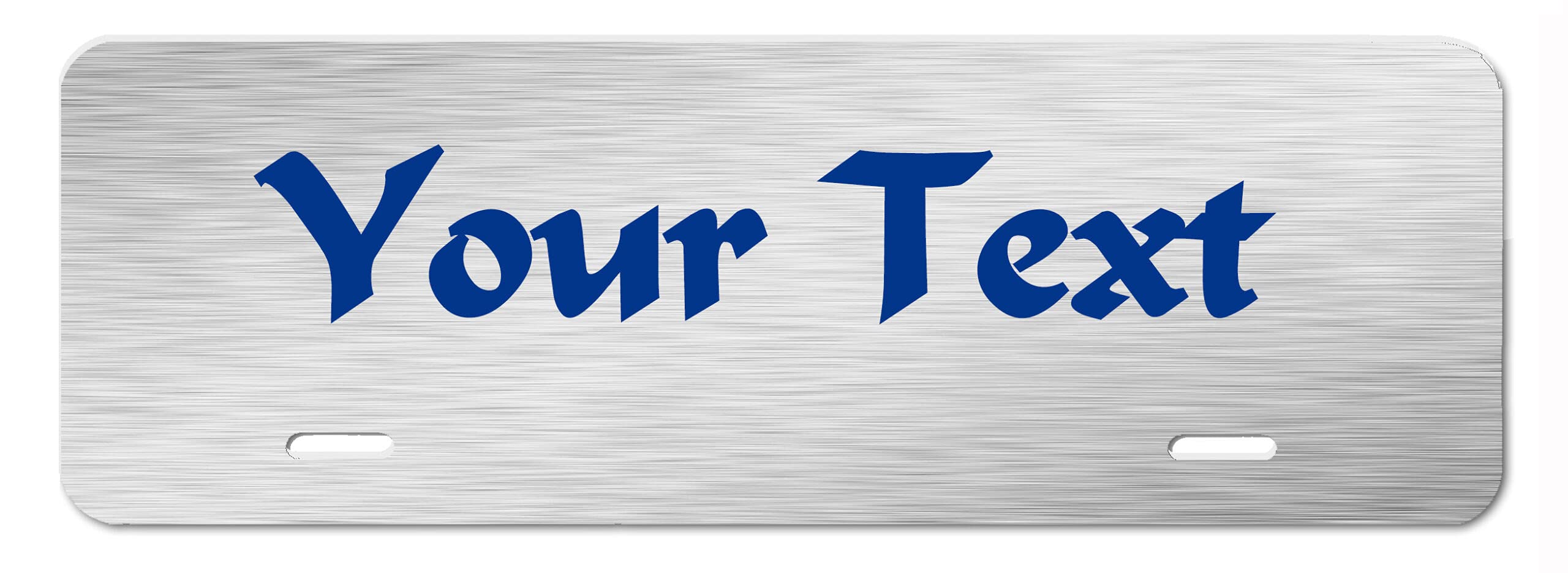 Custom License Plate Topper - 4X12 Rust-Free Thick Aluminum Personalized Car Plate for Front Bumper, Wheelchair, Mailbox & Signage | Durable USA-Made Auto Accessory | Perfect for Car Enthusiasts, Gift Ideas & Vehicle Customization