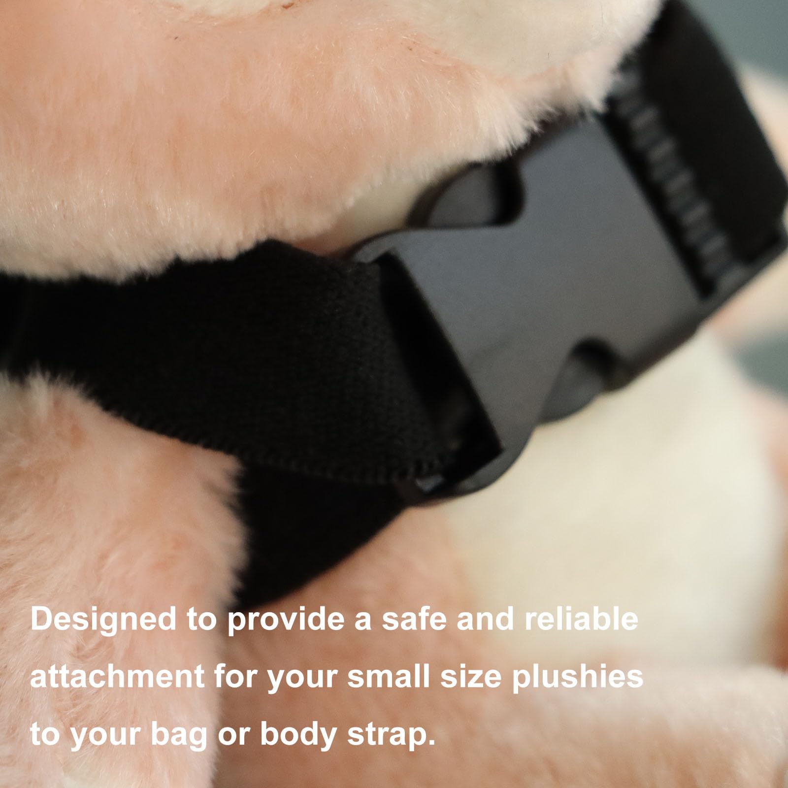 PIAOLGYI 4-Piece Backpack Harness for Nuimos - Adjustable Plushie Belt Strap with Buckle for Stuffed Animals | Perfect for Disney Parks, Travel & Collectible Display