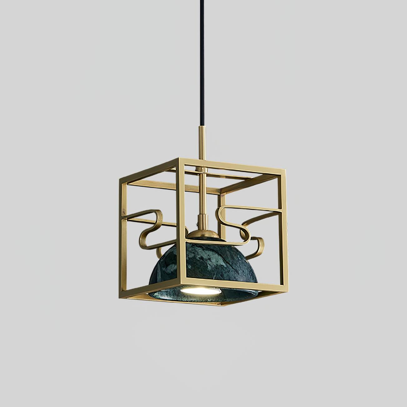 Modern Square Pendant Lamp - Sleek LED Hanging Light Fixture for Kitchen Island, Dining Room & Bedroom Decor