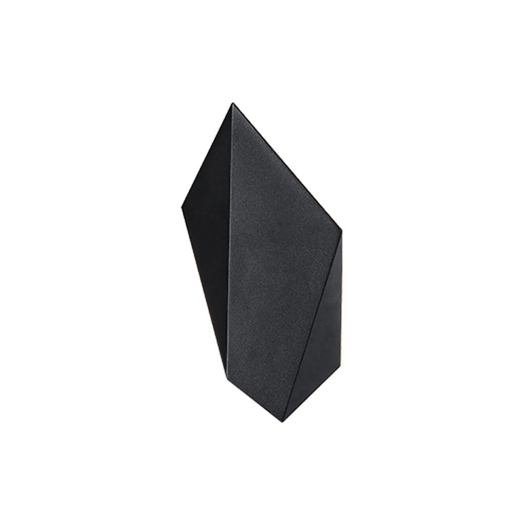 Modern Black LED Wall Sconce - 7W Irregular Indoor Wall Light Fixture, 4000K Warm White - Perfect for Hallway, Bedroom, Living Room & Staircase Lighting