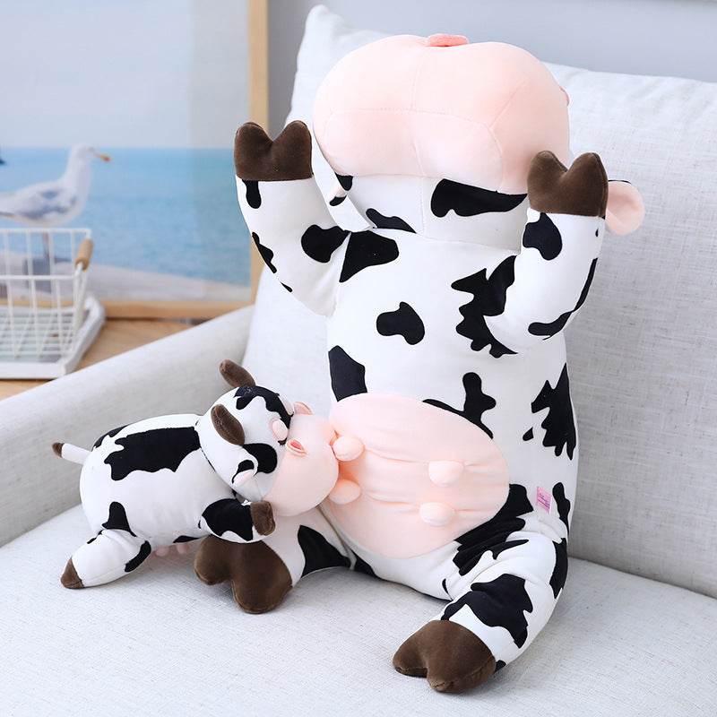 ChonkyCheeks: Adorable Chubby Cow Plush Toy - Soft & Cuddly Stuffed Animal for Kids, Nursery Decor, Gift for Baby Shower & Birthday
