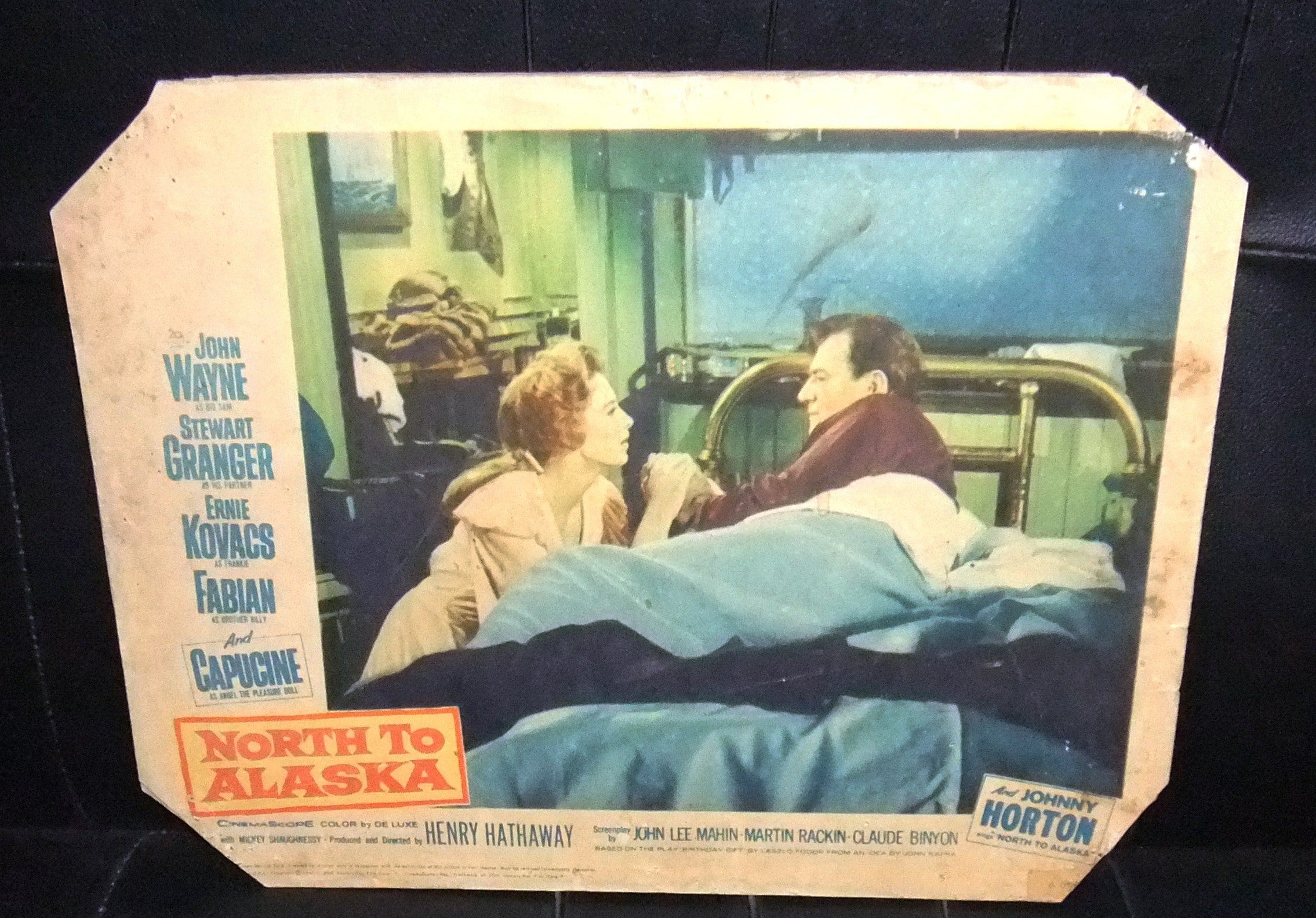 Vintage (Set of 4) John Wayne North to Alaska 14x11 Original 1960s Movie Lobby Cards - Perfect for Film Memorabilia Collectors & Western Decor