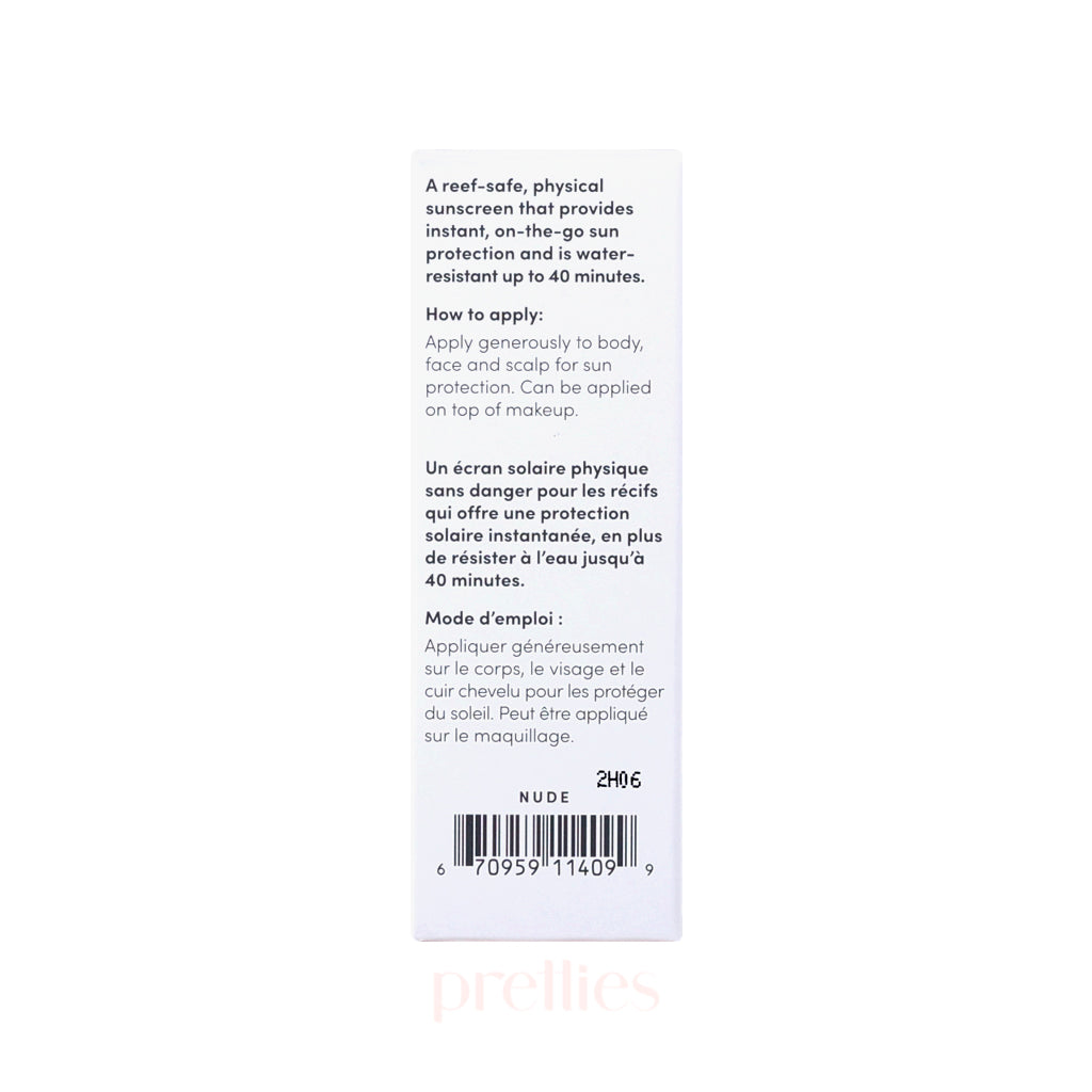 Jane Iredale Powder Me SPF 30 Mineral Sunscreen Brush - Refillable, Nude 5g | Natural Sun Protection for Face & Body | Perfect for Travel, Beach & Daily Use