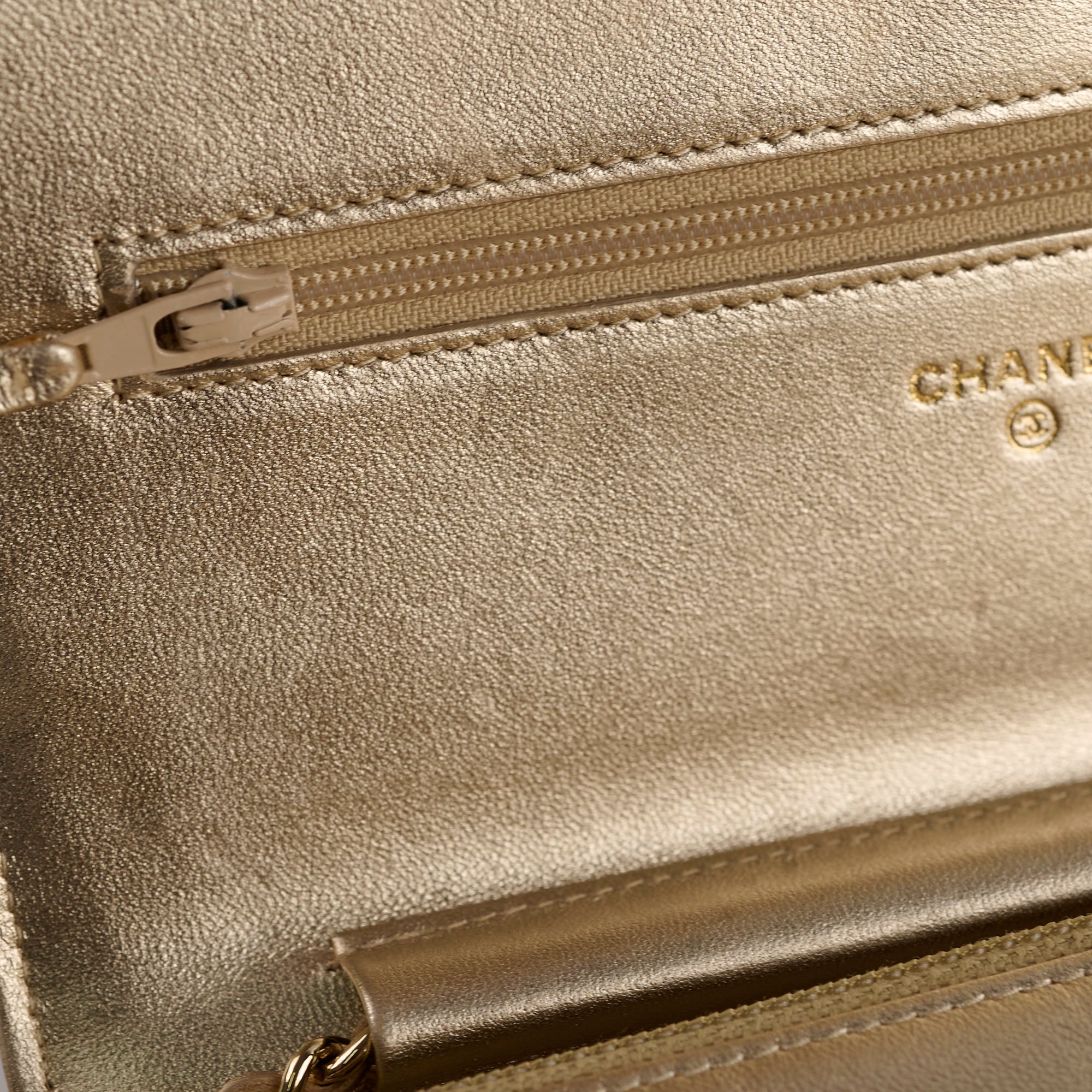 Chanel Metallic Wallet On Chain Gold - Luxury Crossbody Bag for Women, Perfect for Parties, Date Nights & Special Occasions