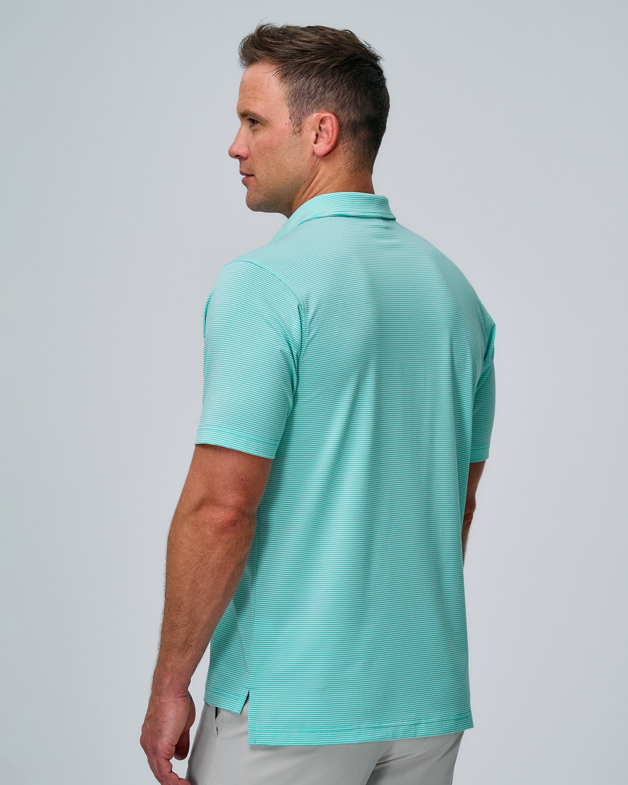 Bryant Stripe Polo Shirt for Men - Classic Cotton Casual Wear for Office, Golf & Outdoor Activities