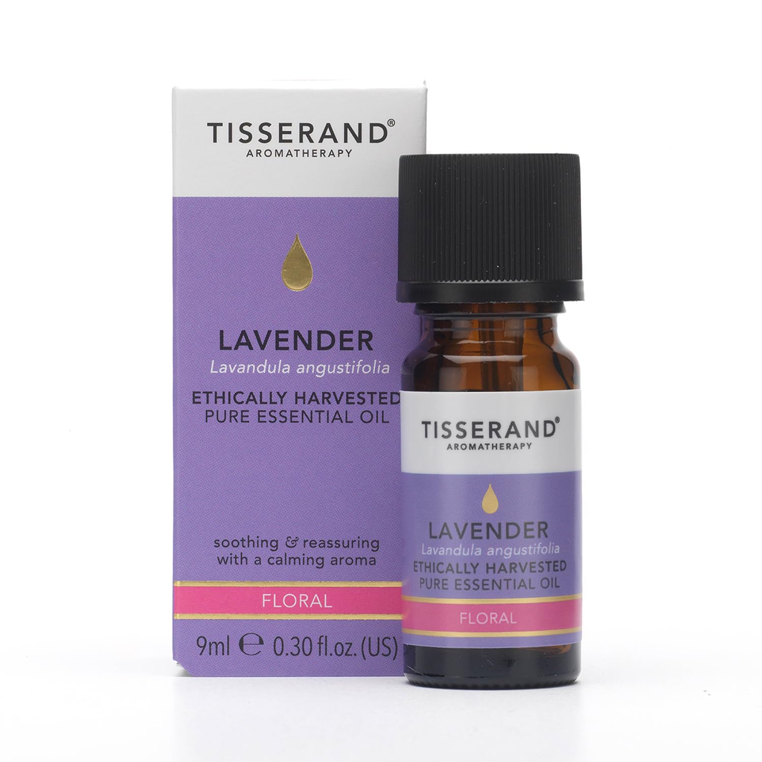 Tisserand Aromatherapy 100% Pure Lavender Essential Oil - Ethically Harvested, Natural Massage & Skin Care Oil for Diffusers, Relaxation & Stress Relief