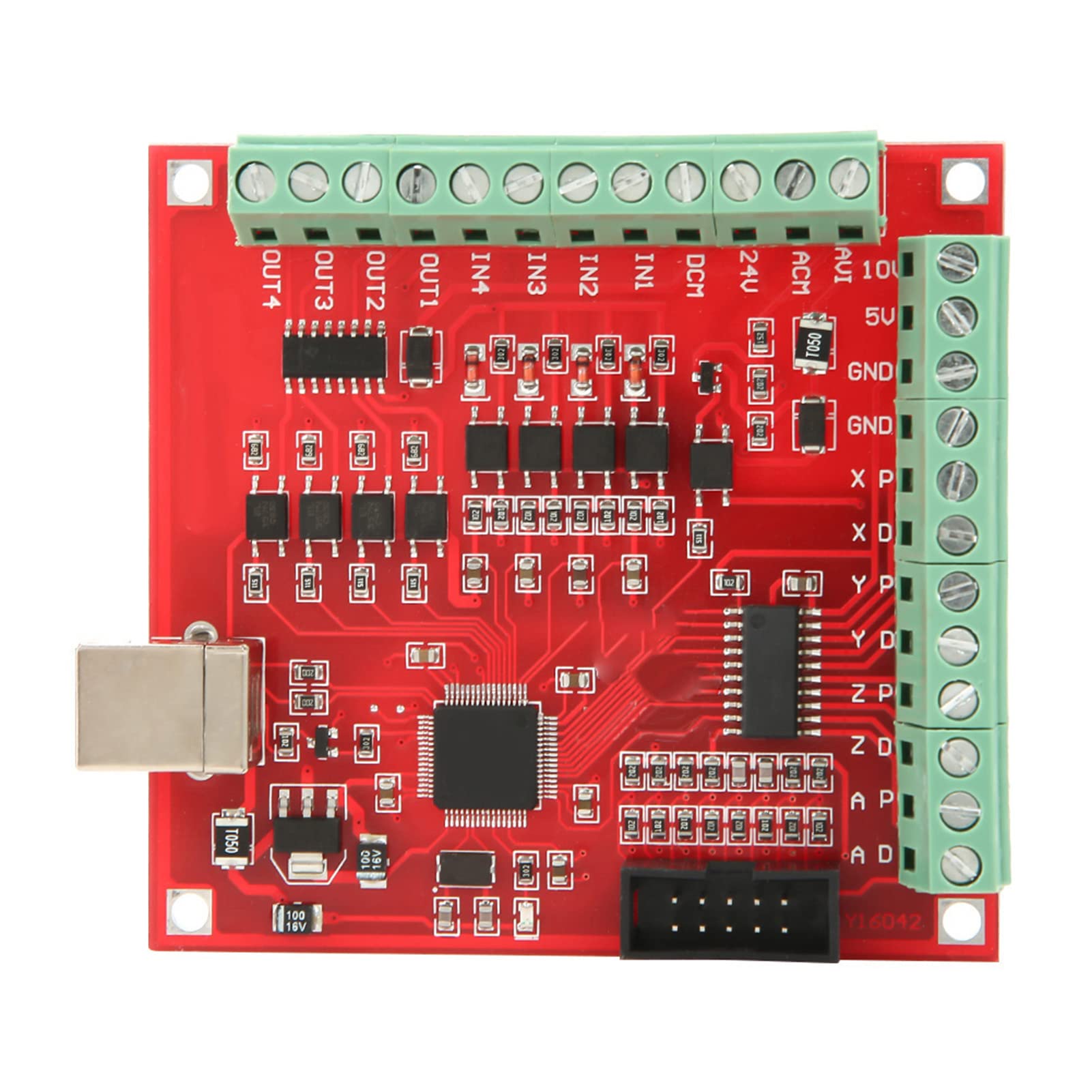 USB CNC Controller Board - 100Khz Mach3 Motion Control Card with Jog Handler for Engraving & Milling Machines | Perfect for DIY CNC Routers, Woodworking, Metal Cutting, and 3D Engraving Projects