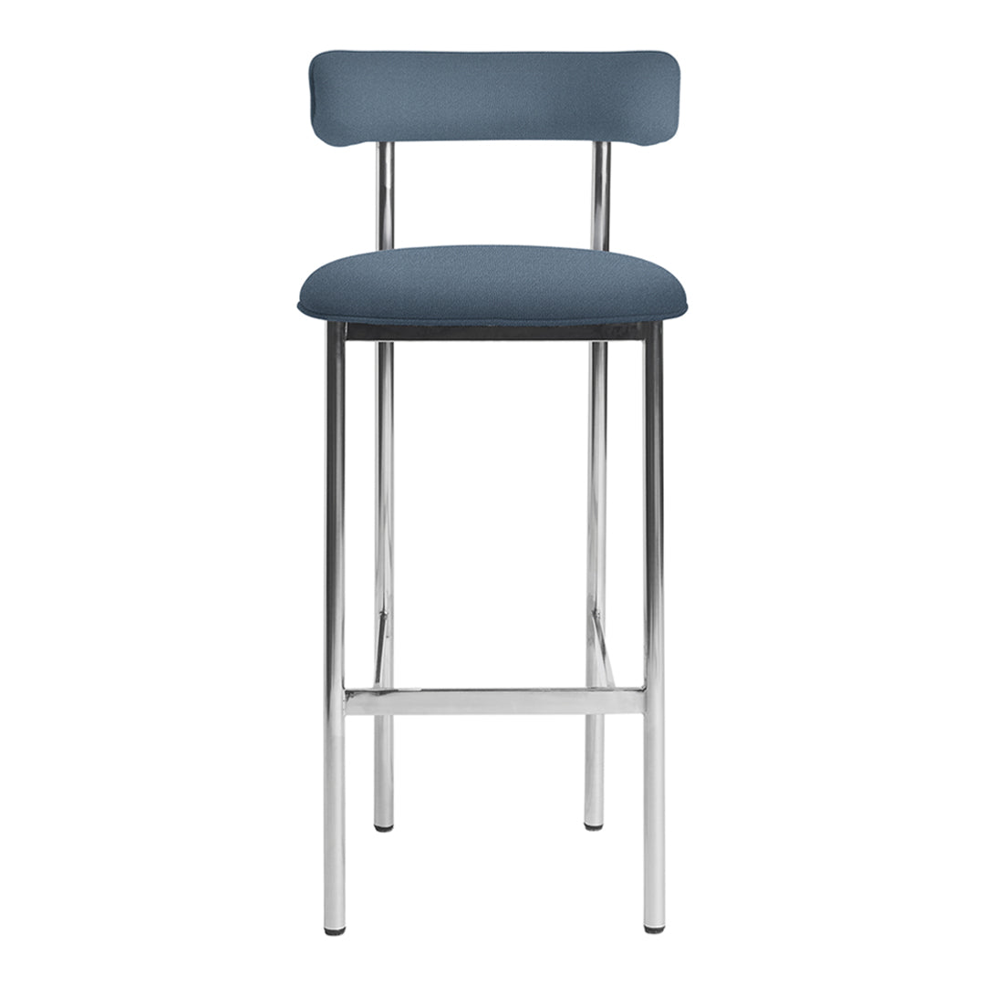 Modern Font Counter Stool - Adjustable Height Bar Stool for Kitchen Island, Breakfast Nook & Home Bar - Comfortable Backless Stool with Footrest - Perfect for Dining, Entertaining & Small Spaces