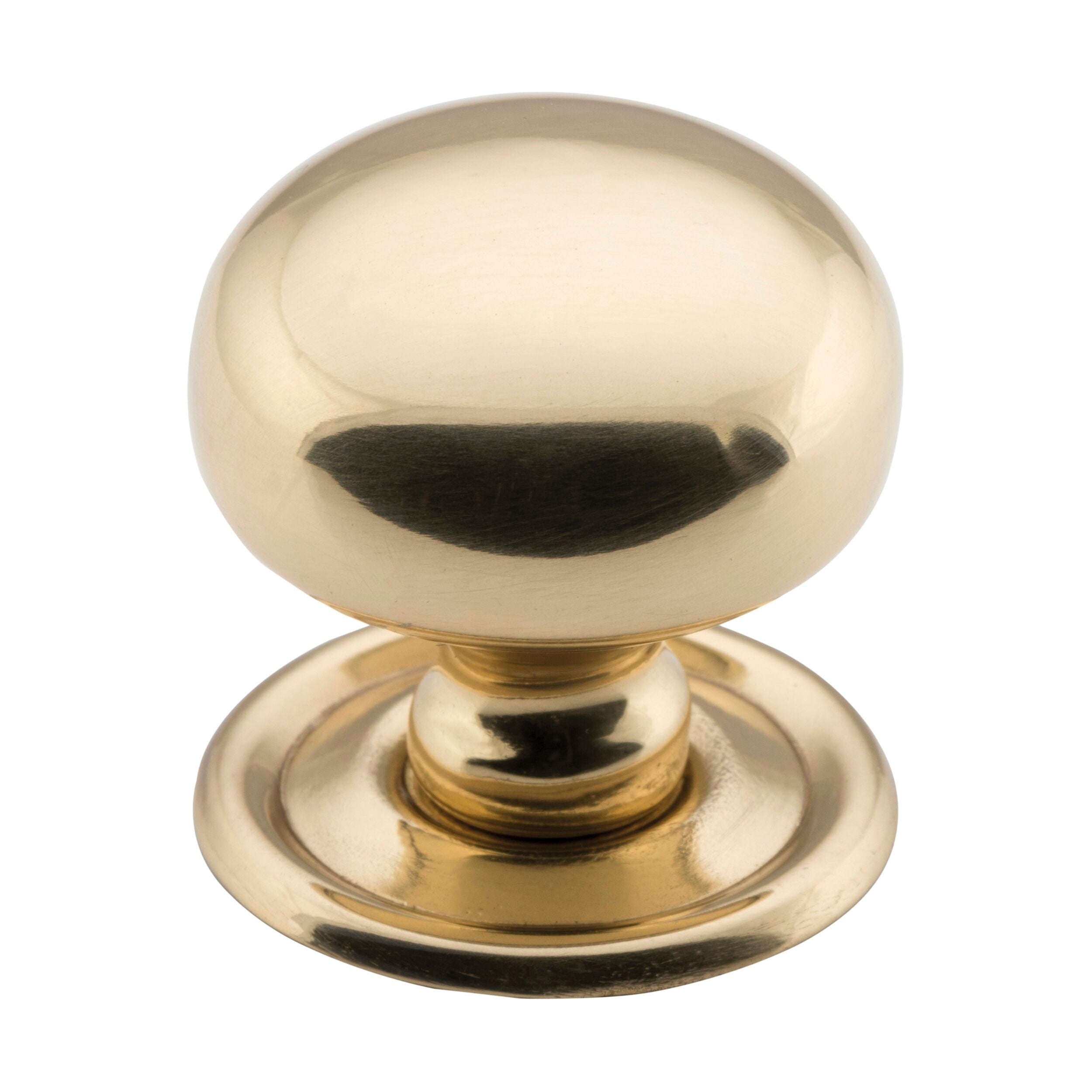 Polished Brass Cabinet Knobs - 3652 Cupboard Knob Sheet (D32xP28mm) - Perfect for Kitchen Cabinets, Dressers & Furniture Hardware Upgrade