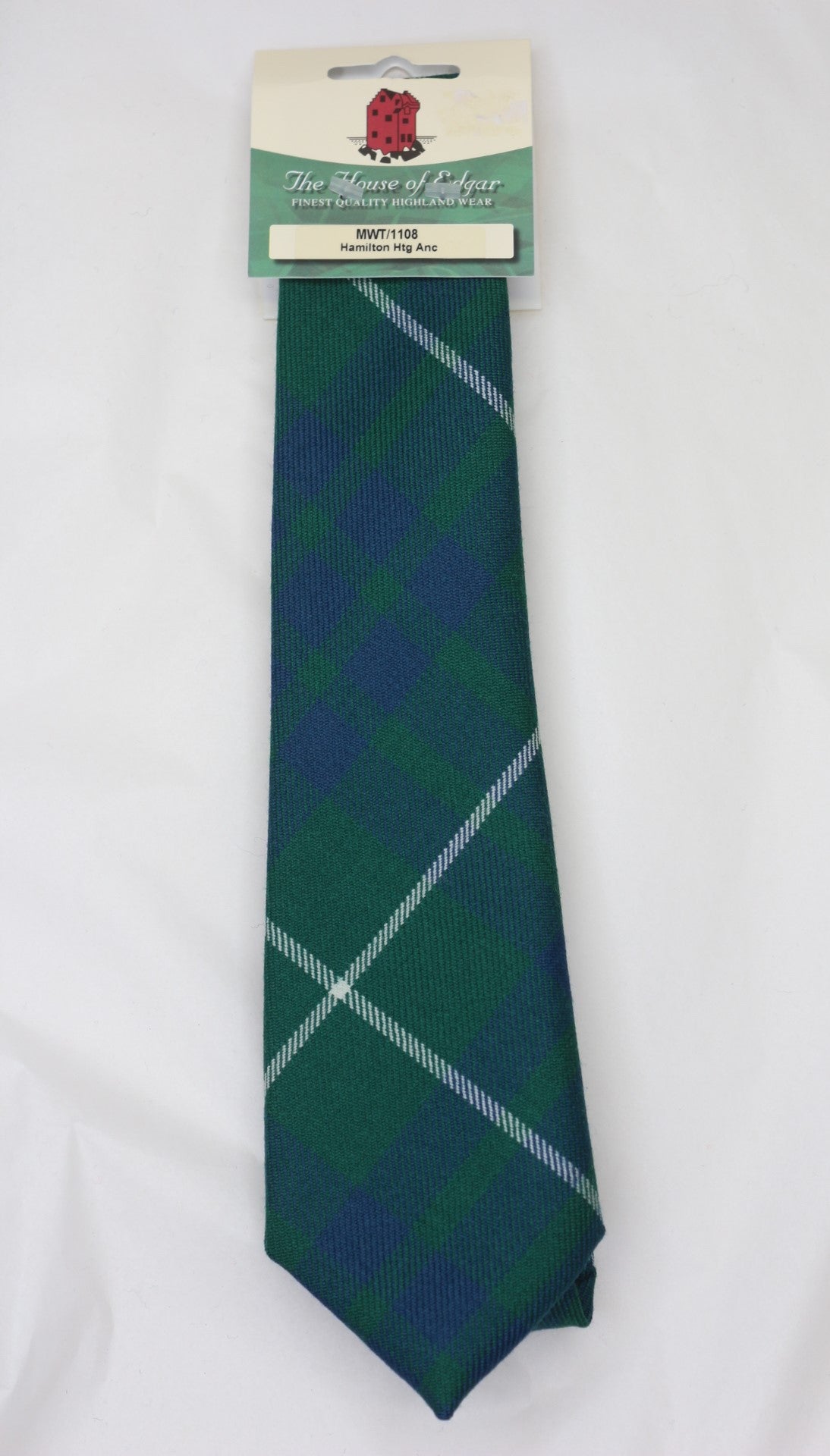 Hamilton Ancient Hunting Tartan Tie - Classic Scottish Wool Necktie for Men | Perfect for Weddings, Business Meetings & Formal Occasions