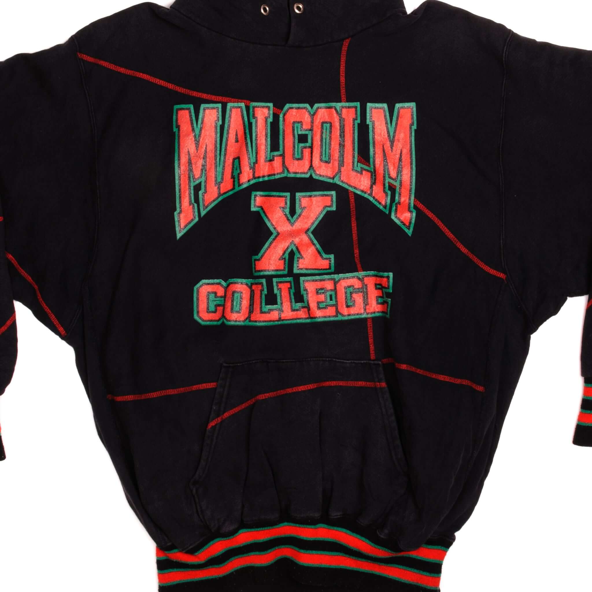 Vintage Malcolm X College Hoodie Sweatshirt - 2XL Size, AACA, Made in USA - Perfect for Casual Wear, Street Style & College Events
