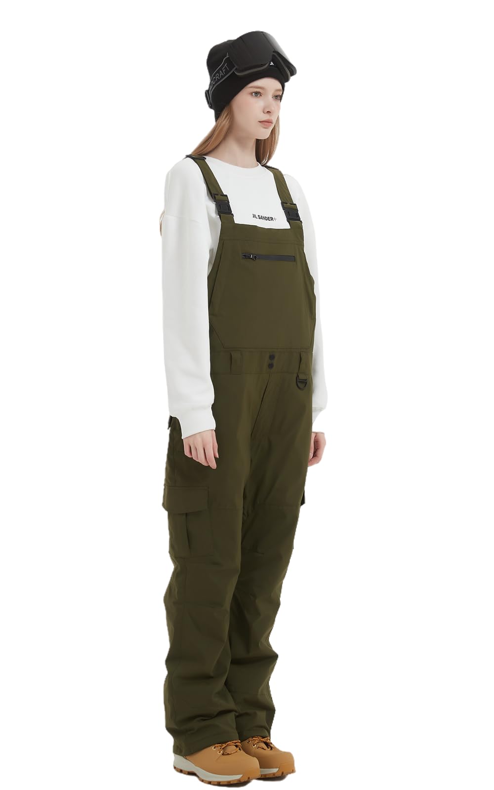 **Men's & Women's Snow Bib Overalls - Adjustable Waterproof Ski Pants with Windproof & Insulated Warmth for Winter Sports & Outdoor Activities**