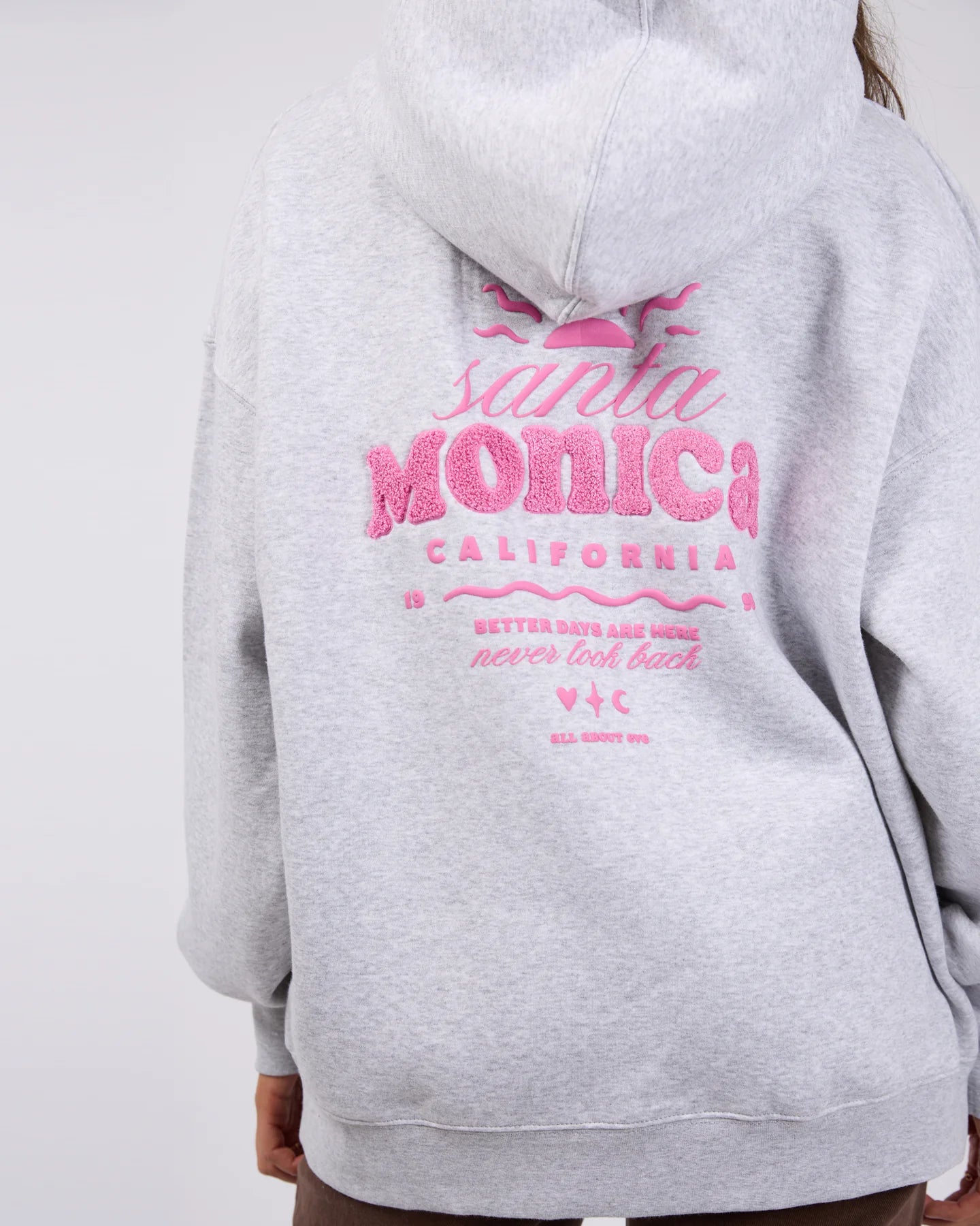 Better Days Snow Marle Santa Monica Print Hoodie - Cozy Pullover Sweatshirt for Men & Women | Perfect for Casual Wear, Street Style & Winter Fashion
