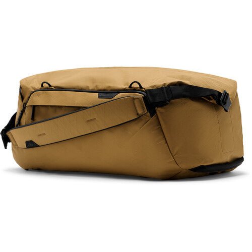 Peak Design Travel Duffel 35L Carry-On Duffel Bag - Waterproof & Durable Coyote Brown Backpack for Adventure Travel, Camping & Outdoor Activities
