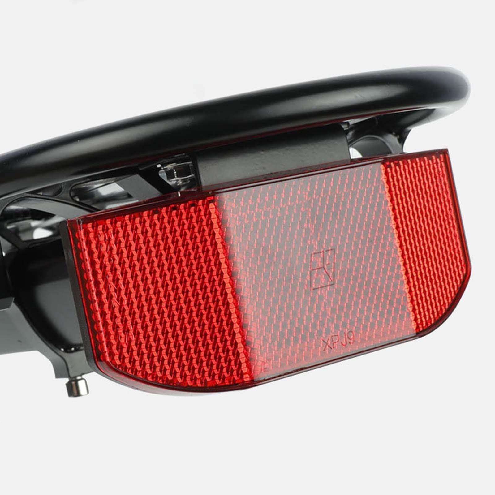 Bike Rear Reflector - High Visibility Red Safety Reflector with Mounting Bracket for Bicycle Cargo Rack | Durable Adult Bike Accessories for Night Riding & Commuting Safety