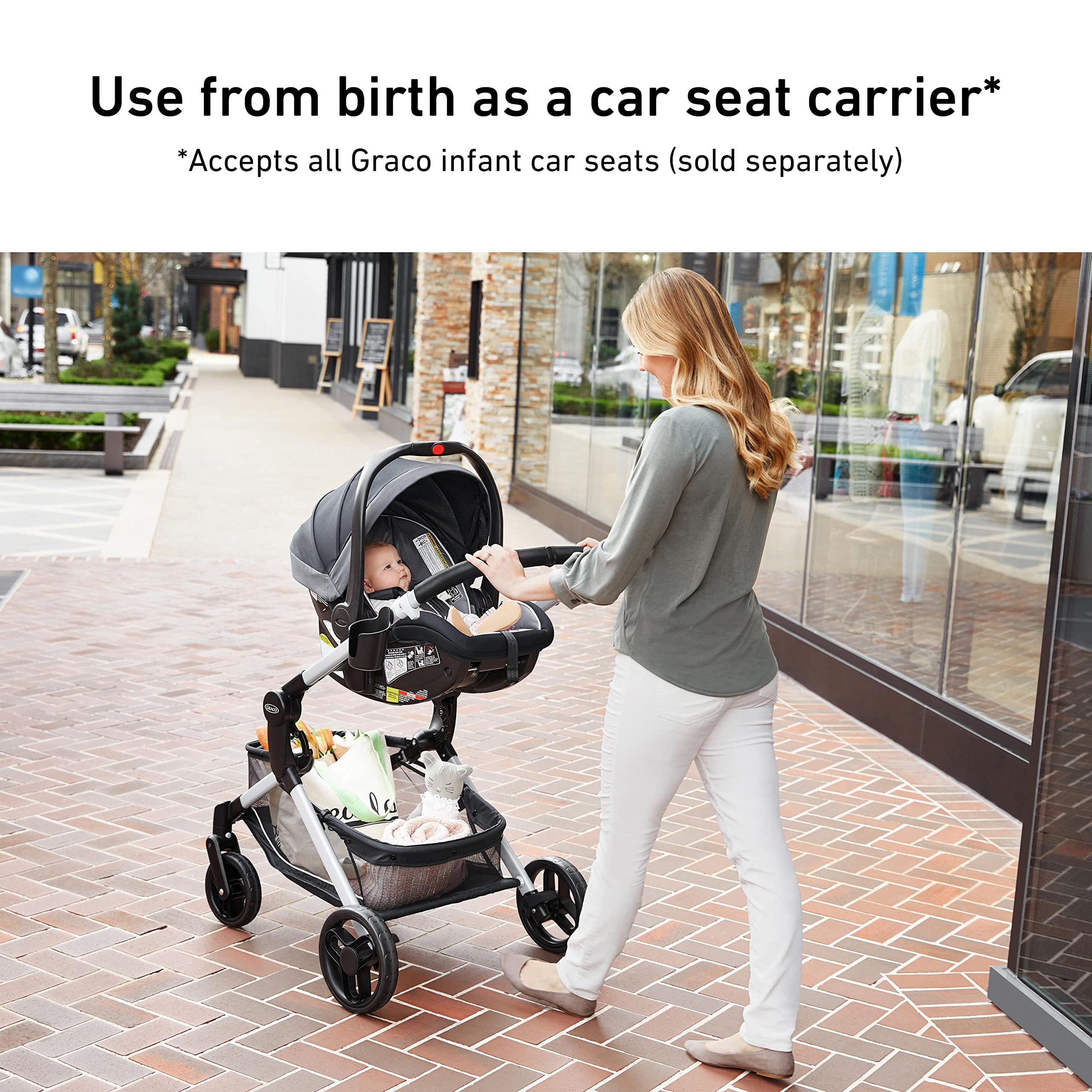 Graco Modes Nest Baby Stroller with Adjustable Height & Reversible Seat - Lightweight Travel Stroller for Infants & Toddlers, Perfect for Shopping, Travel & Daily Walks