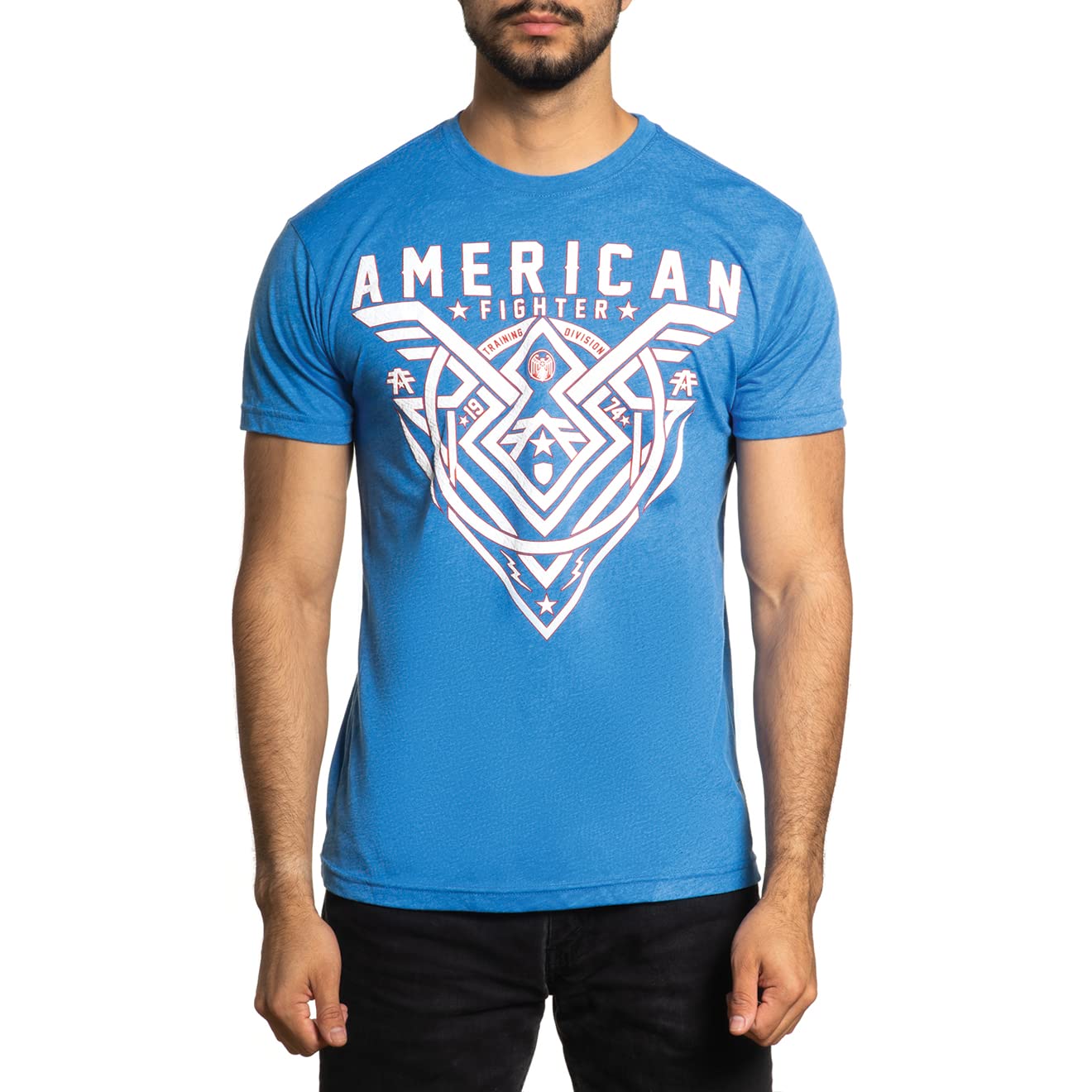 American Fighter Men's T-Shirt | Lightweight Short Sleeve Tee for Spring & Summer | Casual Wear, Gym, Outdoor Activities