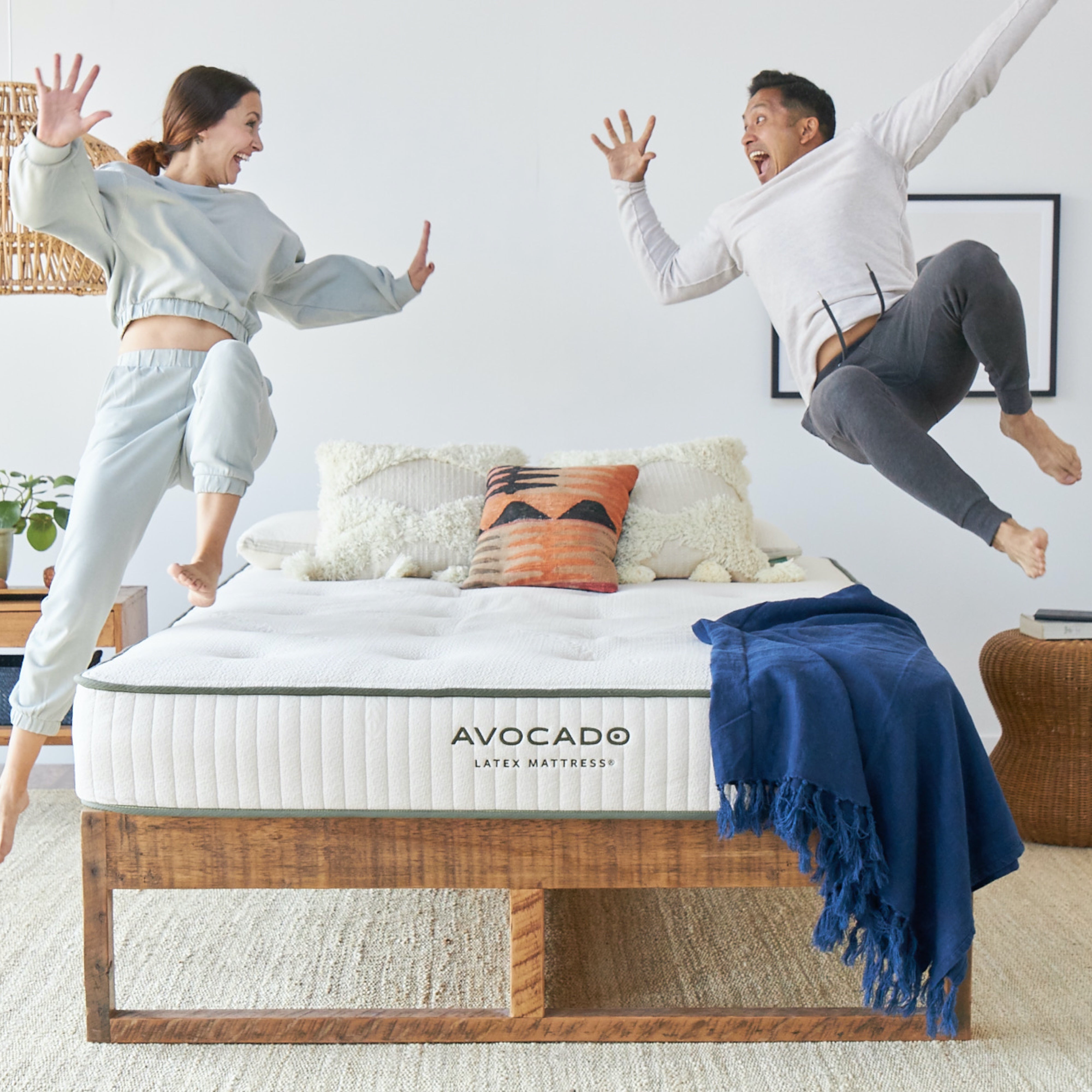 Organic Avocado Latex Mattress - 100% Natural, Hypoallergenic & Eco-Friendly - Perfect for Allergy Sufferers & Eco-Conscious Sleepers - Ideal for Bedrooms, Guest Rooms & Eco-Friendly Homes