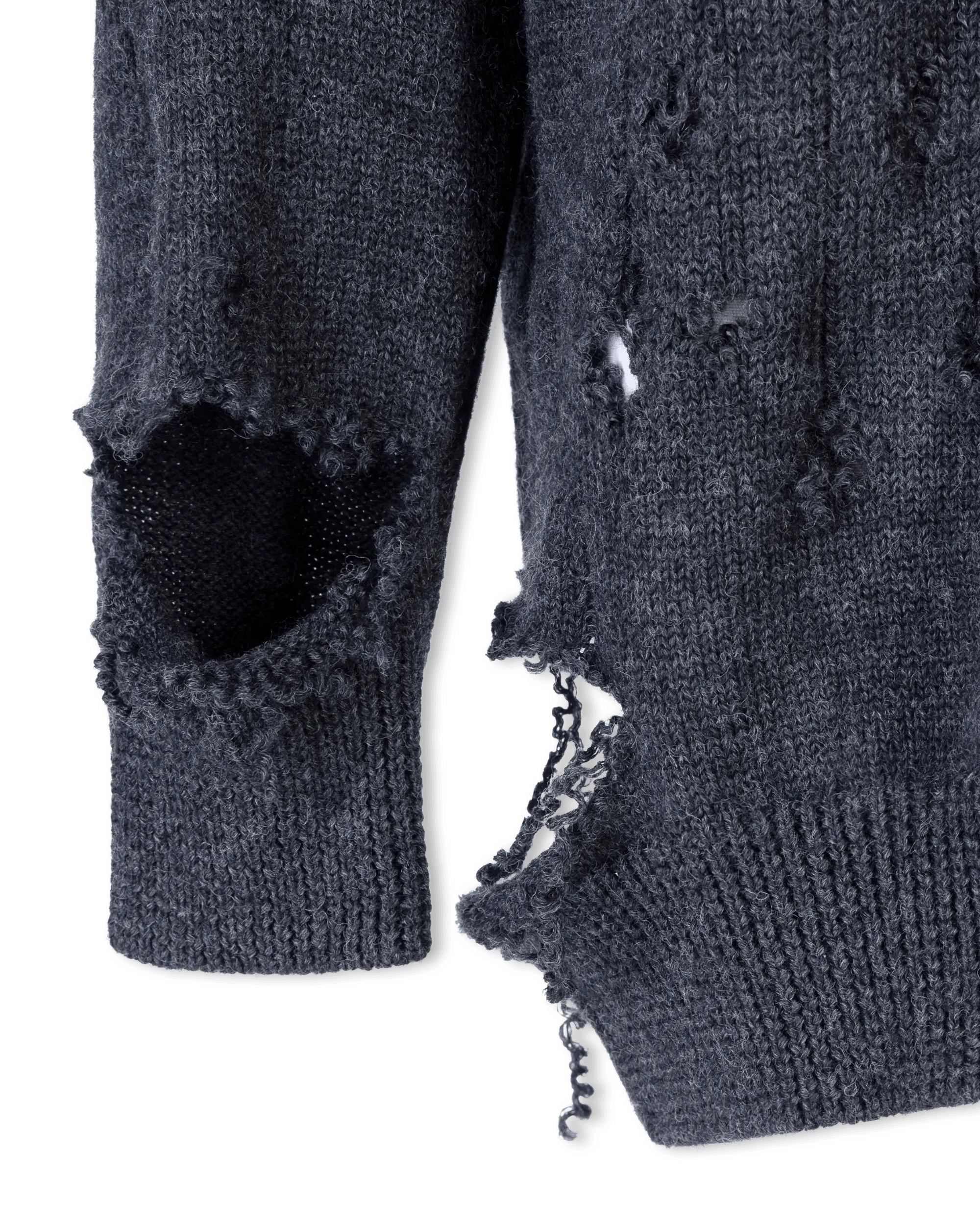 Distressed Wool V-Neck Sweater for Women - Soft & Cozy Winter Pullover - Perfect for Casual Outfits, Office Wear & Date Nights