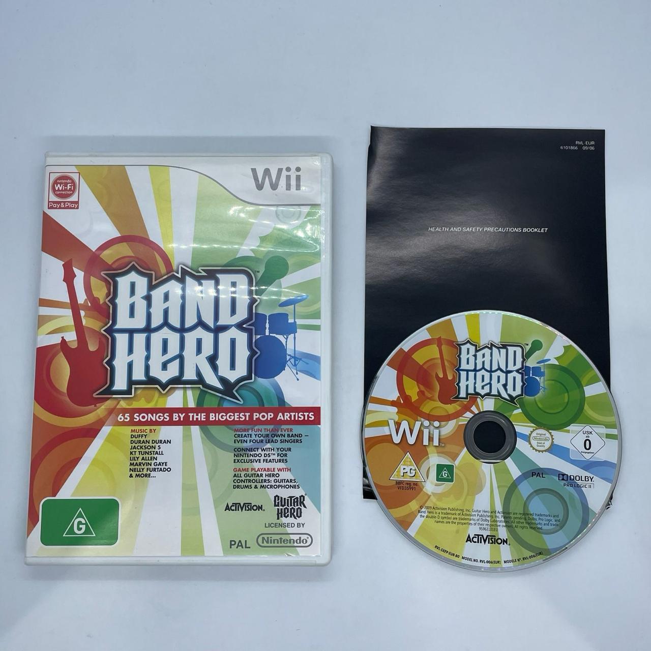Band Hero - Nintendo Wii Game with Manual (PAL Version) - Fun Music Rhythm Game for Parties & Family Game Nights