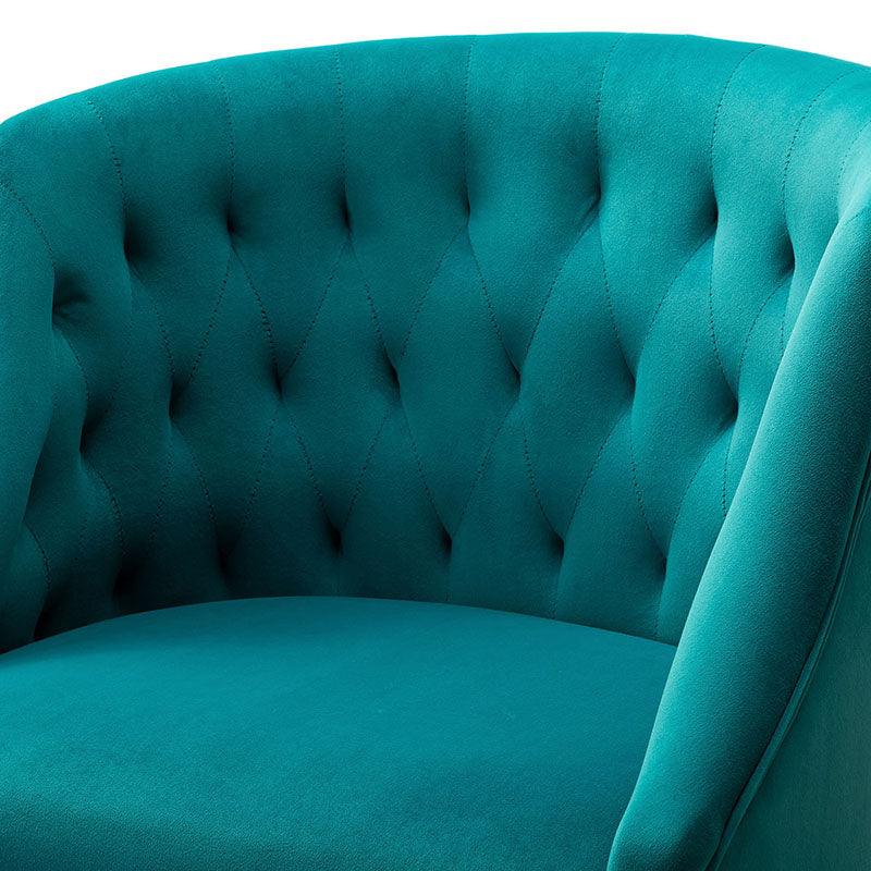 Penelope Velvet Tufted Office Chair - Ergonomic Executive Desk Chair with Lumbar Support - Perfect for Home Office, Gaming & Workspace Comfort