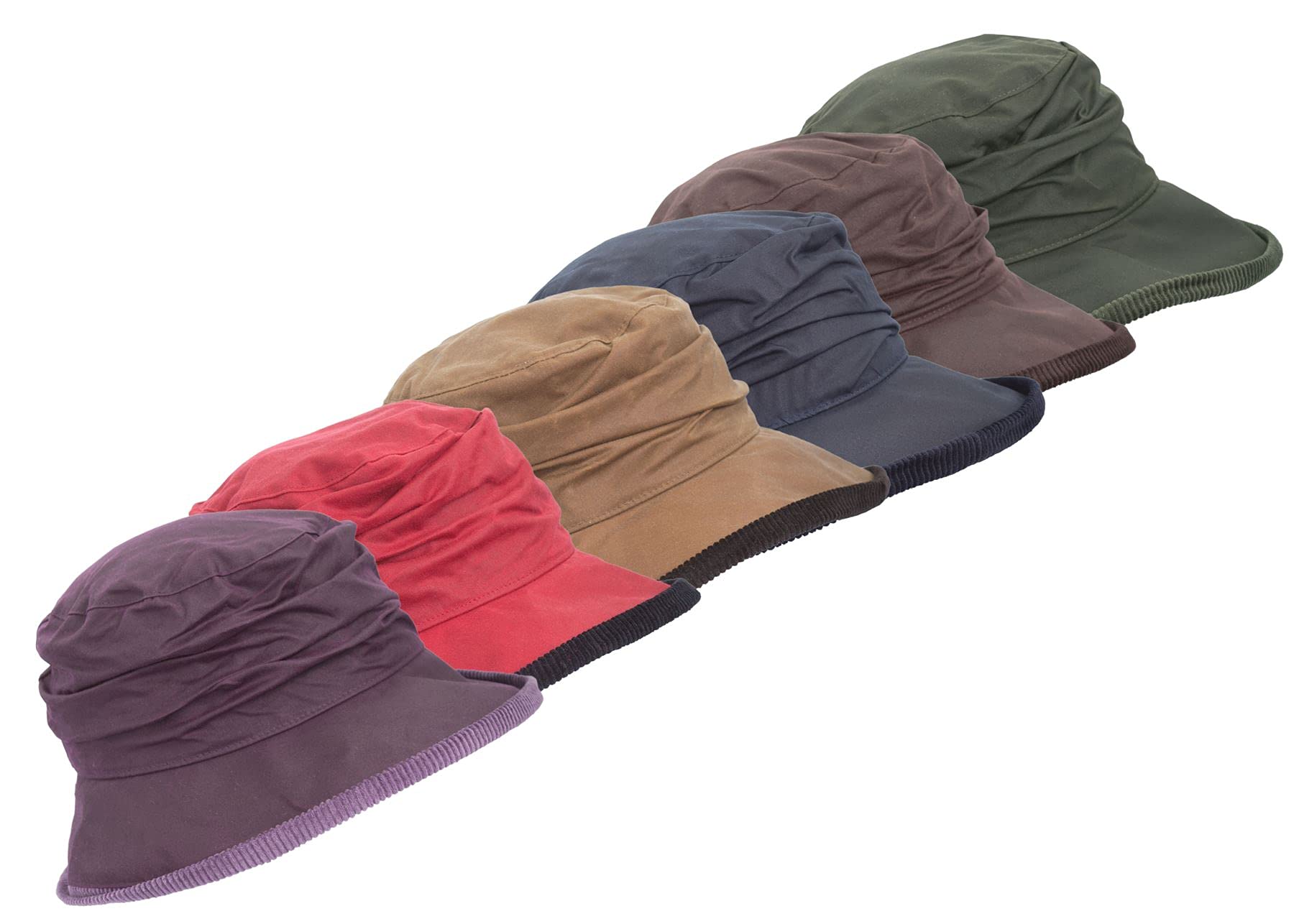 Walker & Hawkes Women's Waxed Diana Country Hat - Waterproof Outdoor Riding & Gardening Sun Hat for Ladies