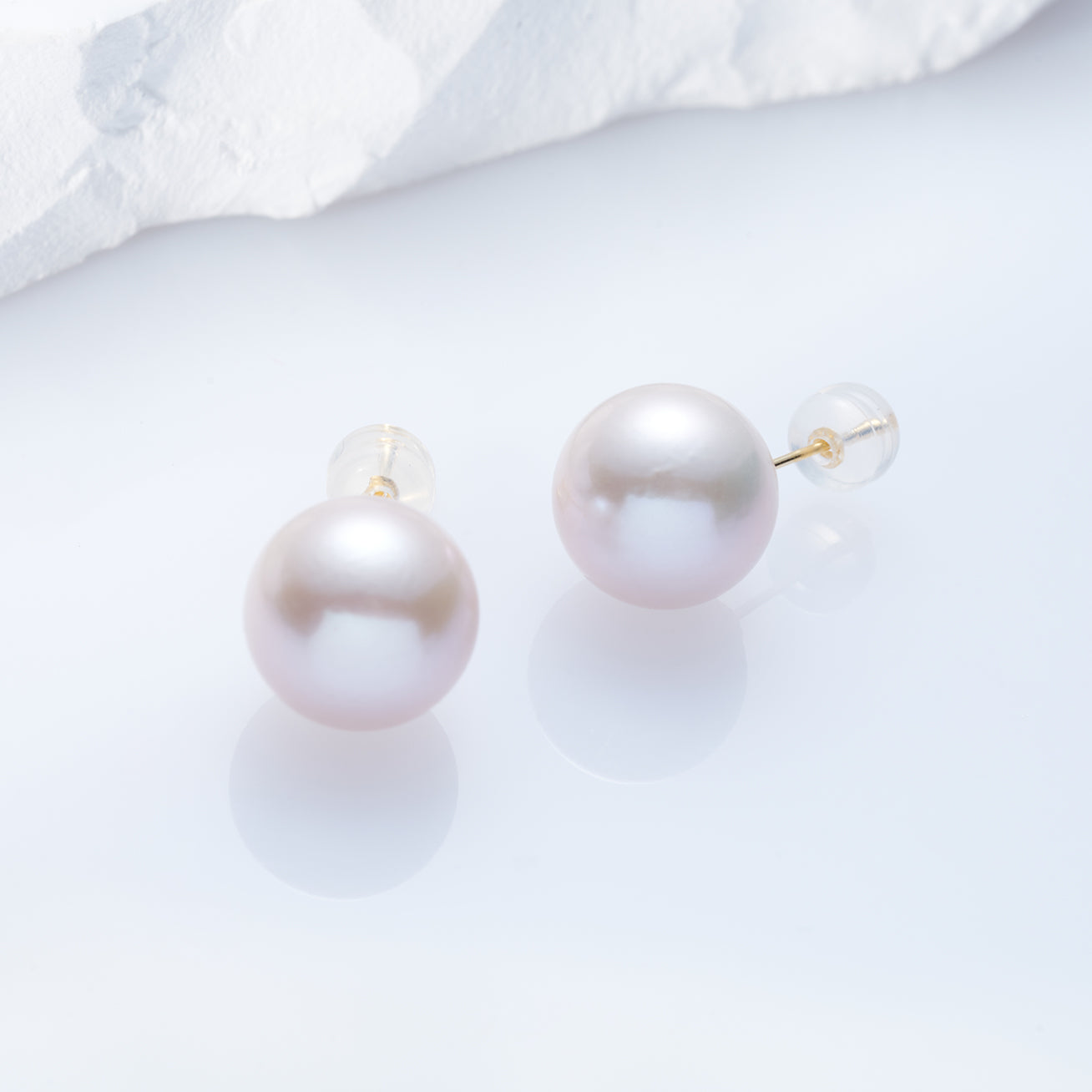 18K Gold Plated Edison Pearl Stud Earrings for Women - Classic Elegant Jewelry Gift for Birthday, Anniversary & Special Occasions