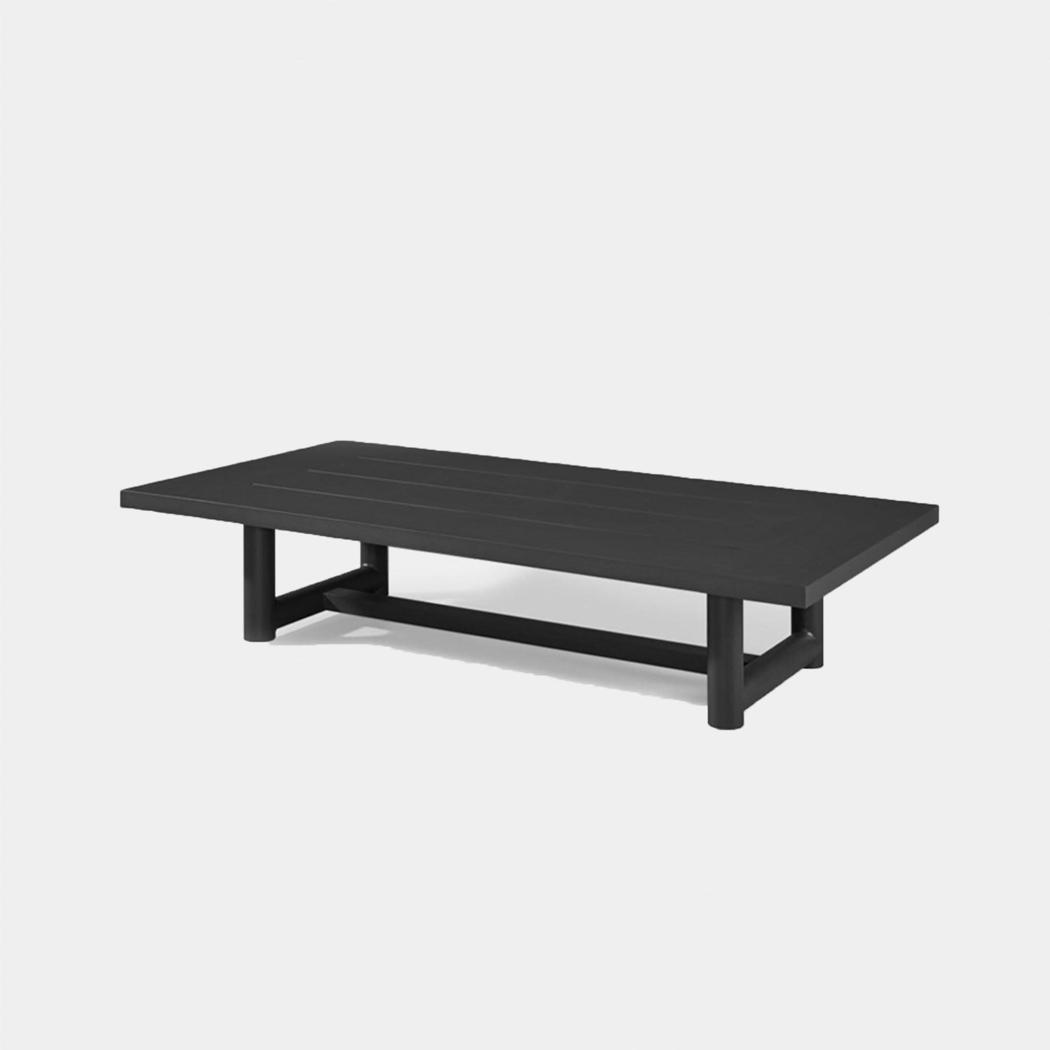 Modern Breeze XL Aluminum Coffee Table - Lightweight & Durable Indoor/Outdoor Furniture for Living Room, Patio, or Garden Decor