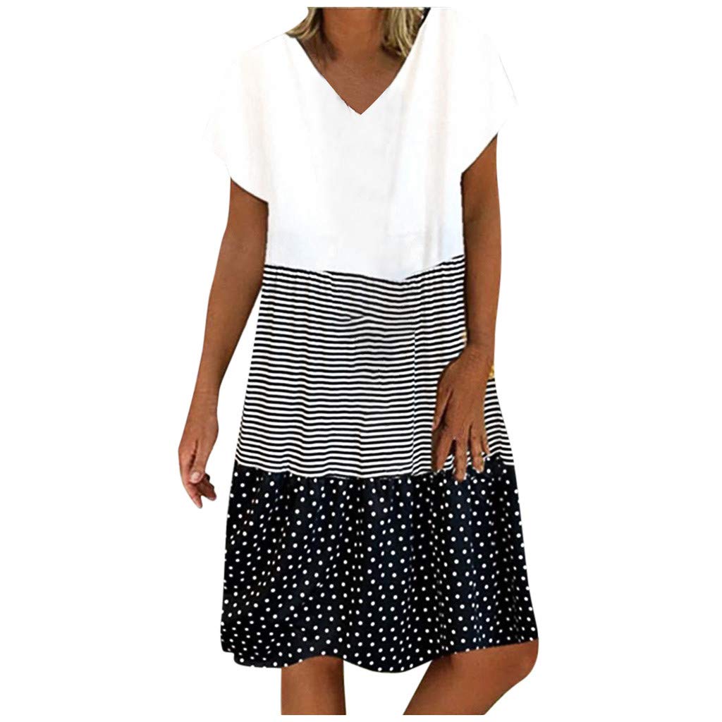 Gothic Bodycon Dress for Women - Short Sleeve Tight Tank Top Spring Summer Clothing S-5XL | Perfect for Night Out, Party, Date Night and Casual Wear
