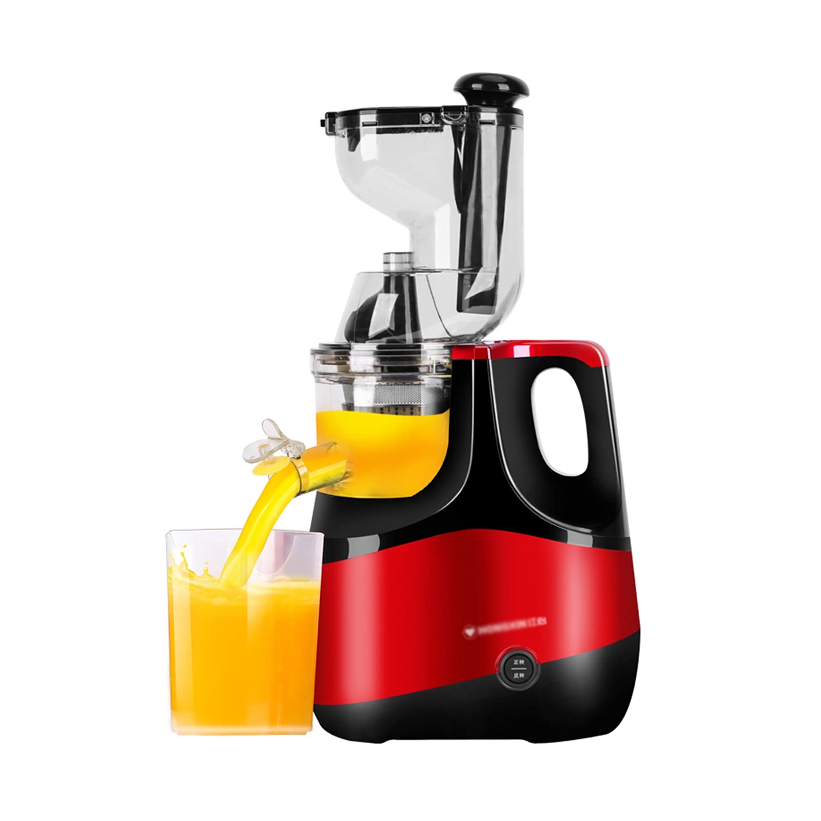 Premium Slow Masticating Juicer - Cold Press Extractor for Fruits & Vegetables with 80mm Wide Chute - Perfect for Healthy Juicing at Home, Gym, or Office